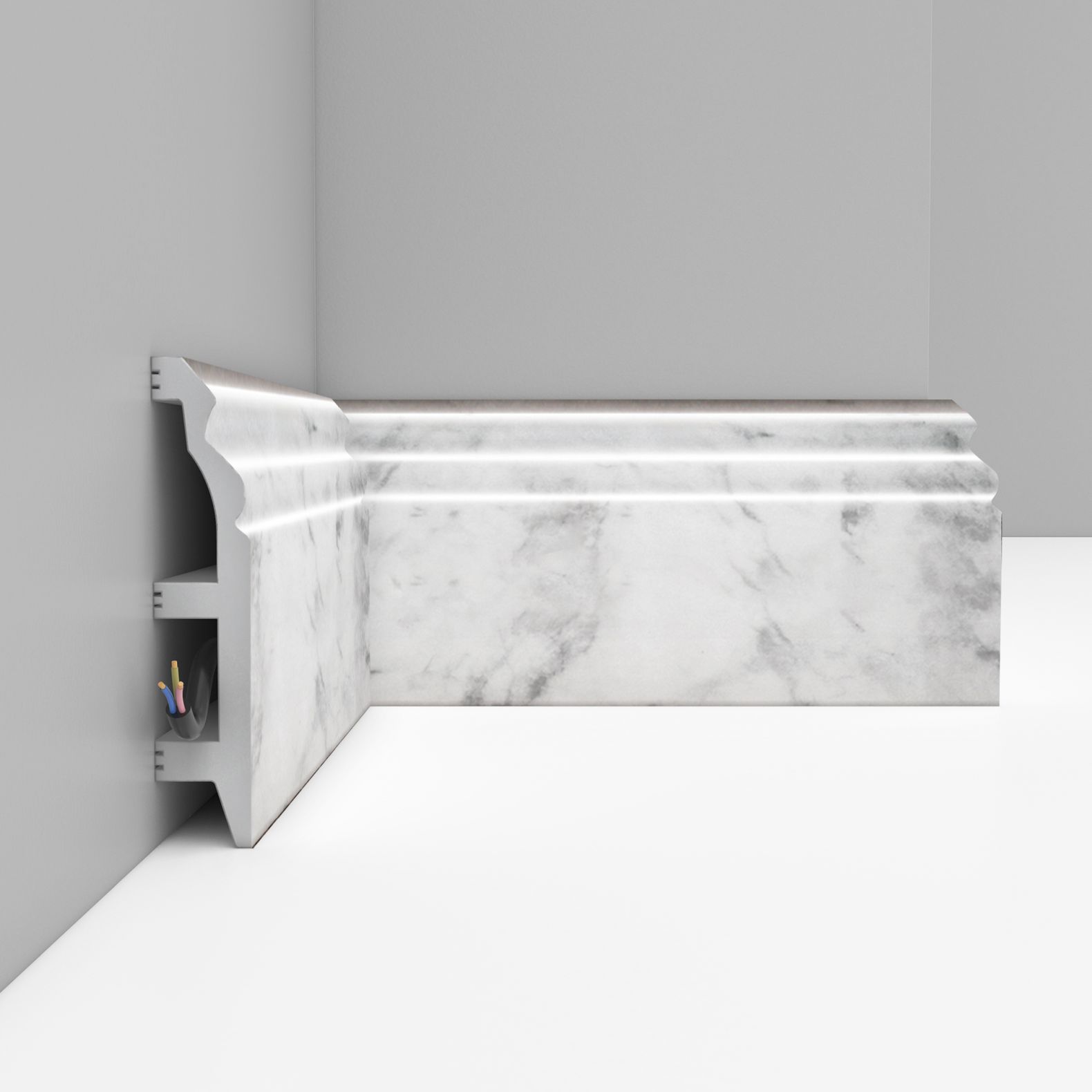 Плинтус напольный Decomaster (Декомастер) 100х22х2400 мм D232-79ДМ