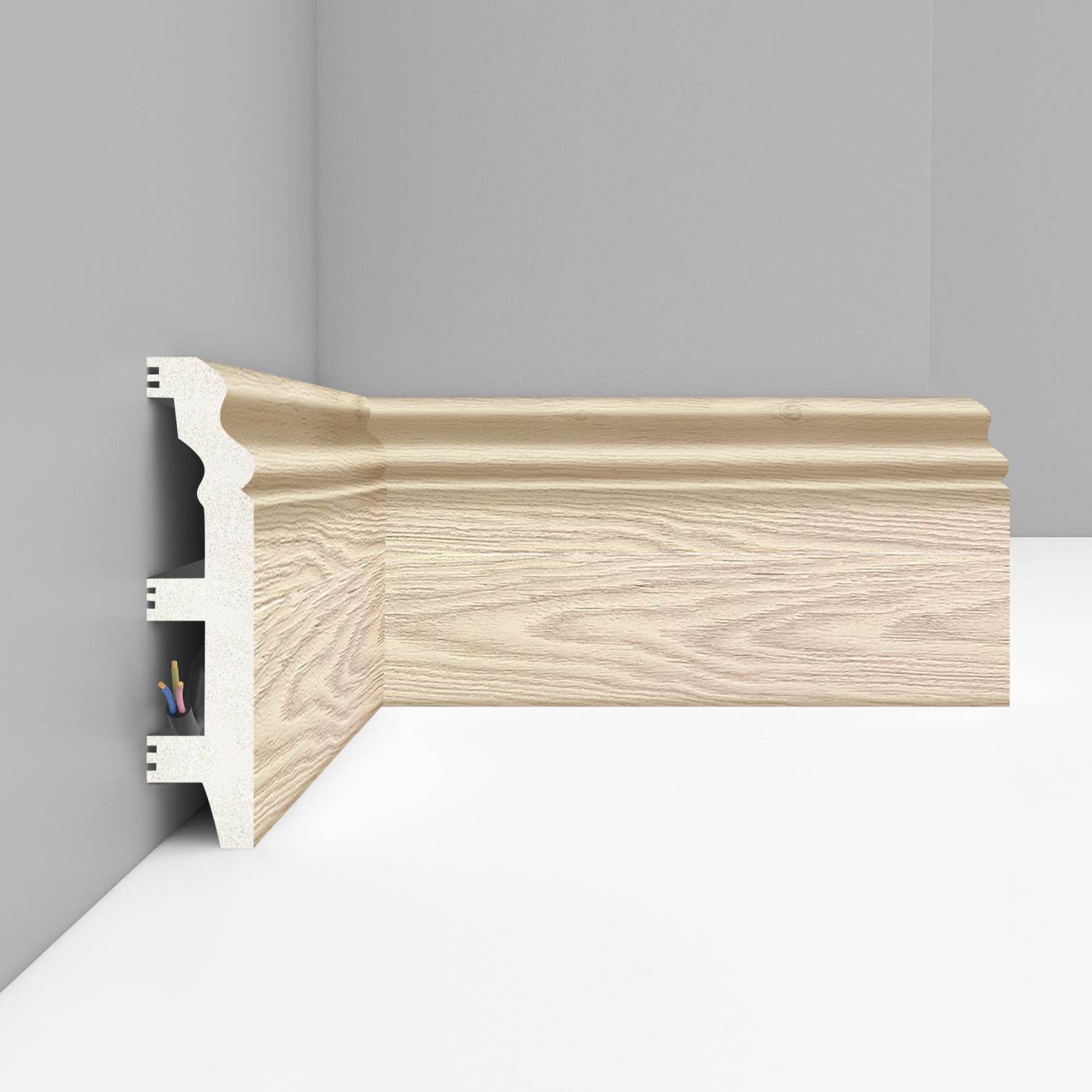 Плинтус напольный Decomaster (Декомастер) 100х22х2400 мм D232-82ДМ