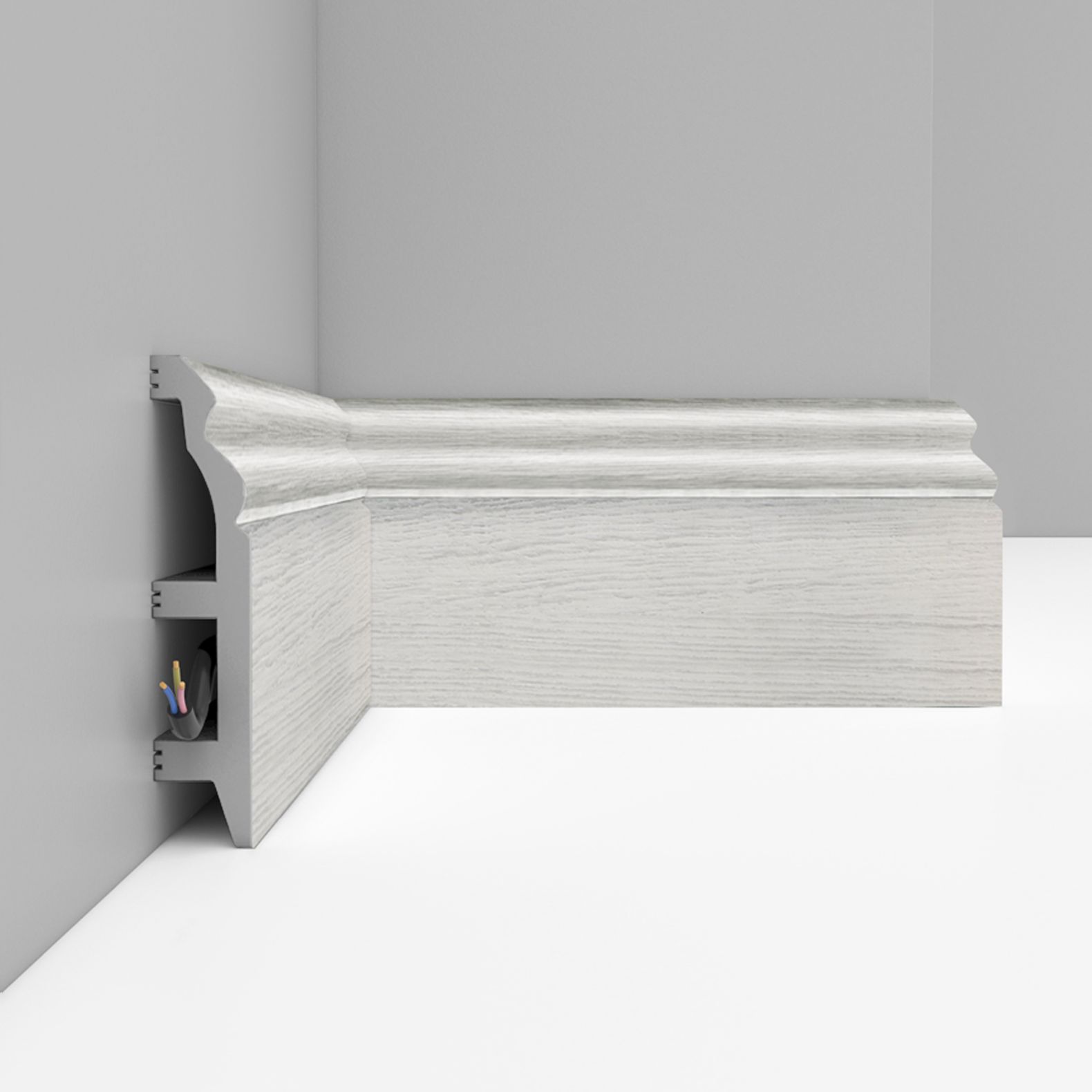 Плинтус напольный Decomaster (Декомастер) 100х22х2400 мм D232-84ДМ