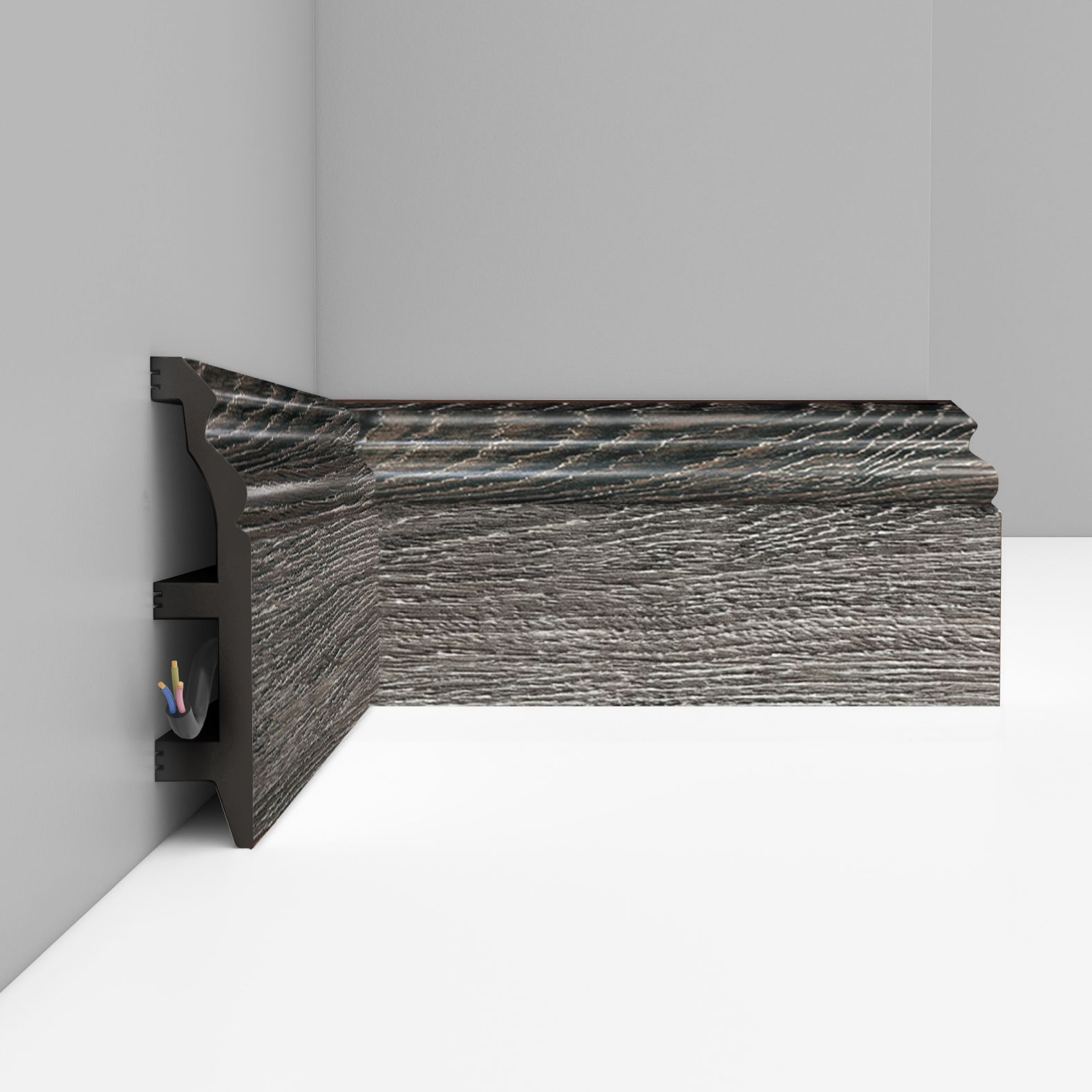 Плинтус напольный Decomaster (Декомастер) 100х22х2400 мм D232-86ДМ