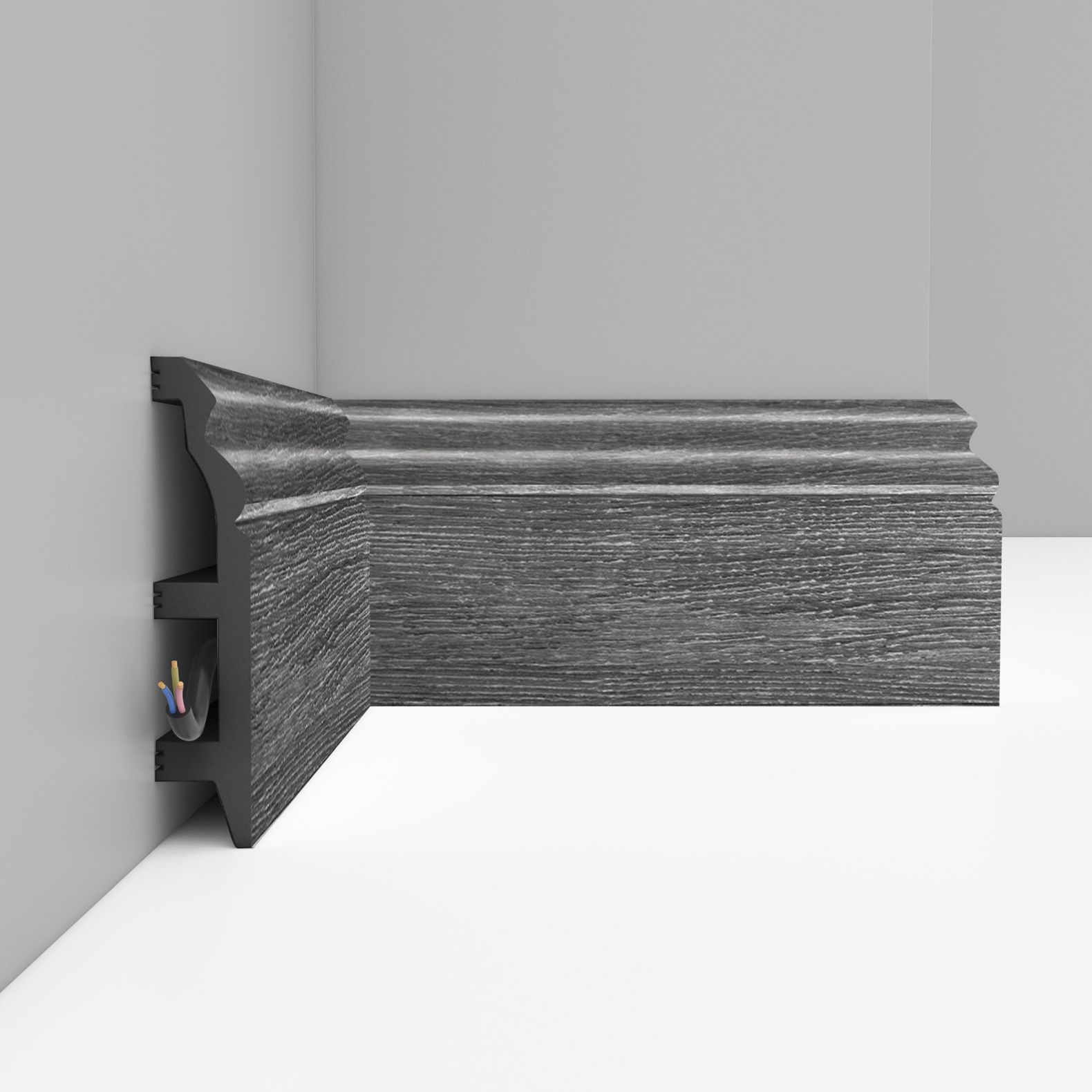 Плинтус напольный Decomaster (Декомастер) 100х22х2400 мм D232-87ДМ