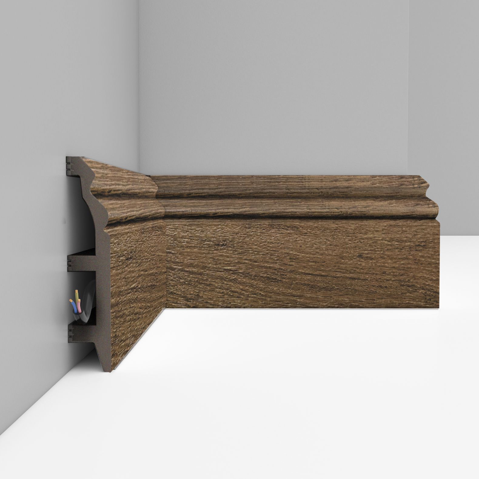 Плинтус напольный Decomaster (Декомастер) 100х22х2400 мм D232-88ДМ