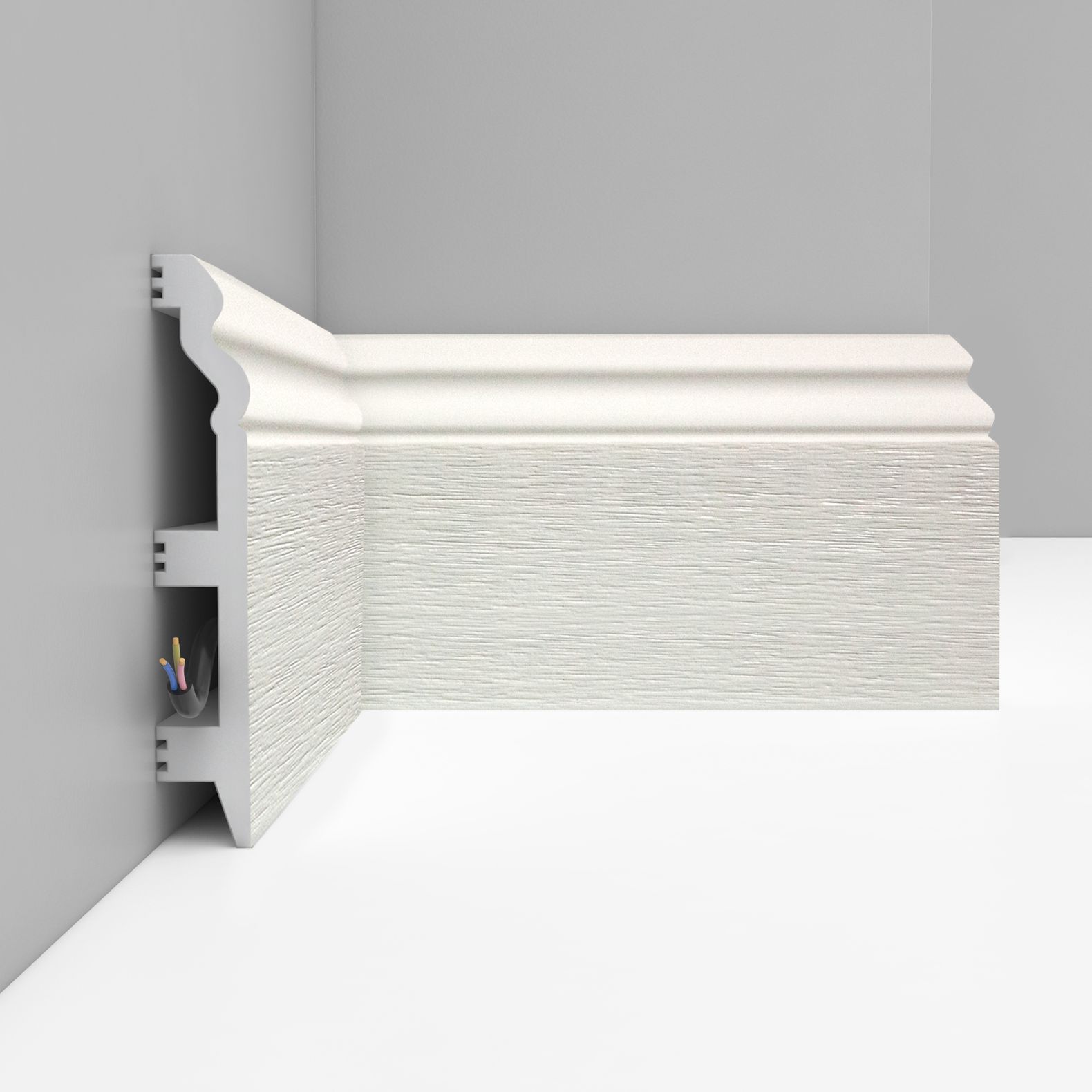 Плинтус напольный Decomaster (Декомастер) 120х23х2400 мм D233-16ДМ