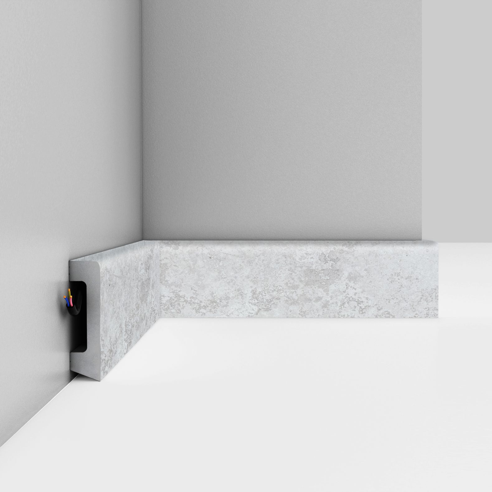 Плинтус напольный Decomaster (Декомастер) 58х16х2400 мм D234-1619ДМ