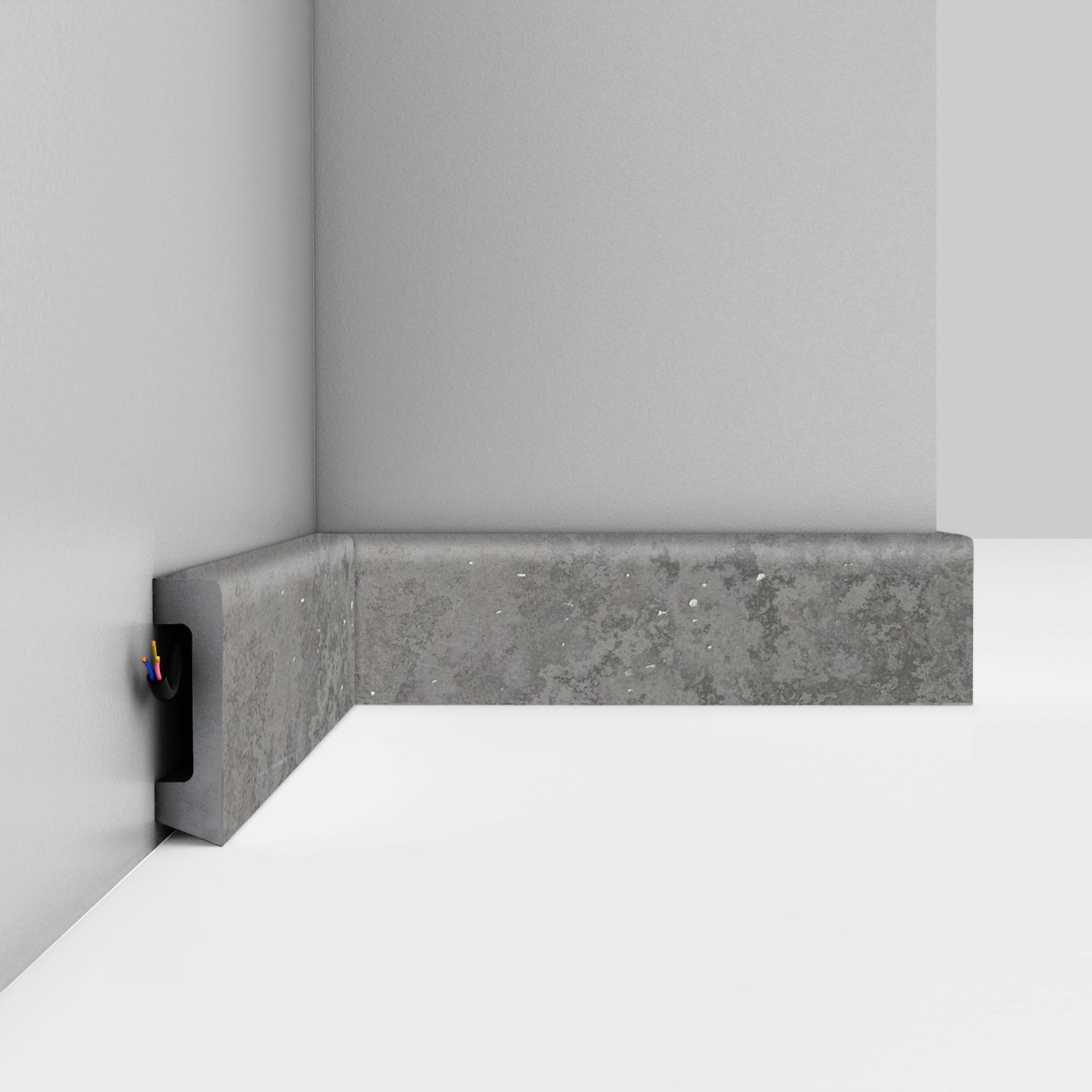 Плинтус напольный Decomaster (Декомастер) 58х16х2400 мм D234-1629G ДМ