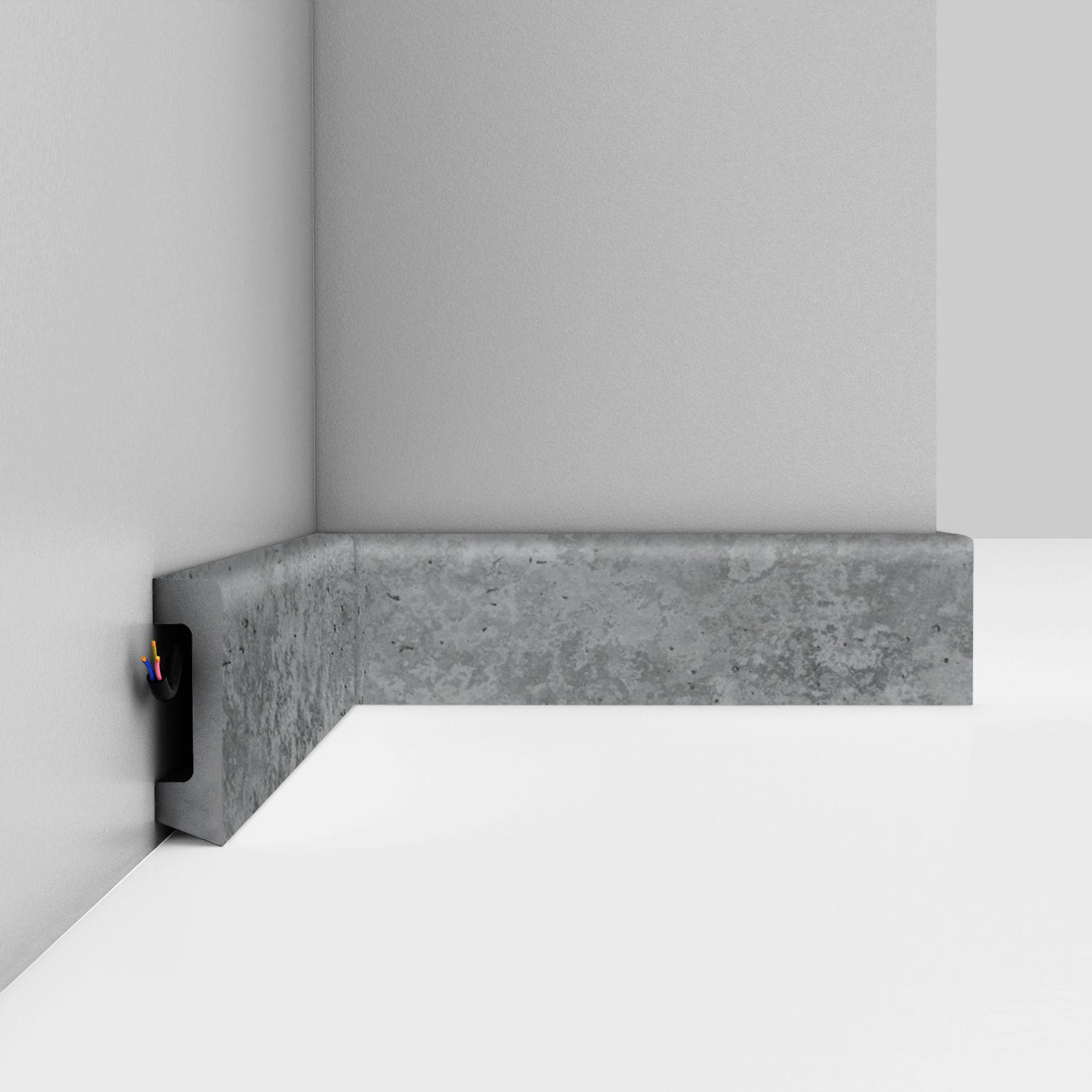 Плинтус напольный Decomaster (Декомастер) 58х16х2400 мм D234-1629ДМ