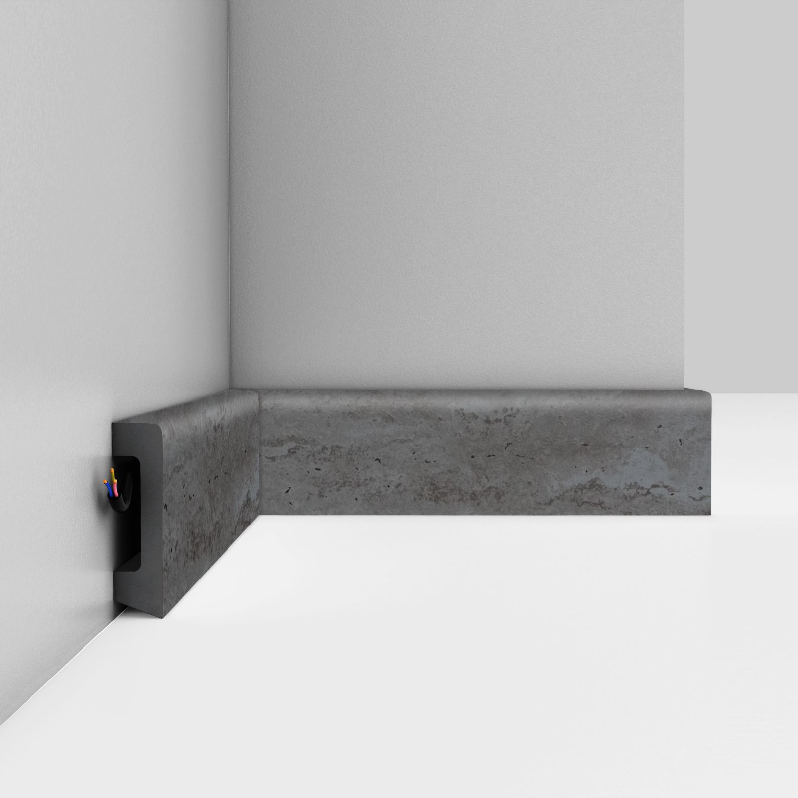 Плинтус напольный Decomaster (Декомастер) 58х16х2400 мм D234-1632ДМ