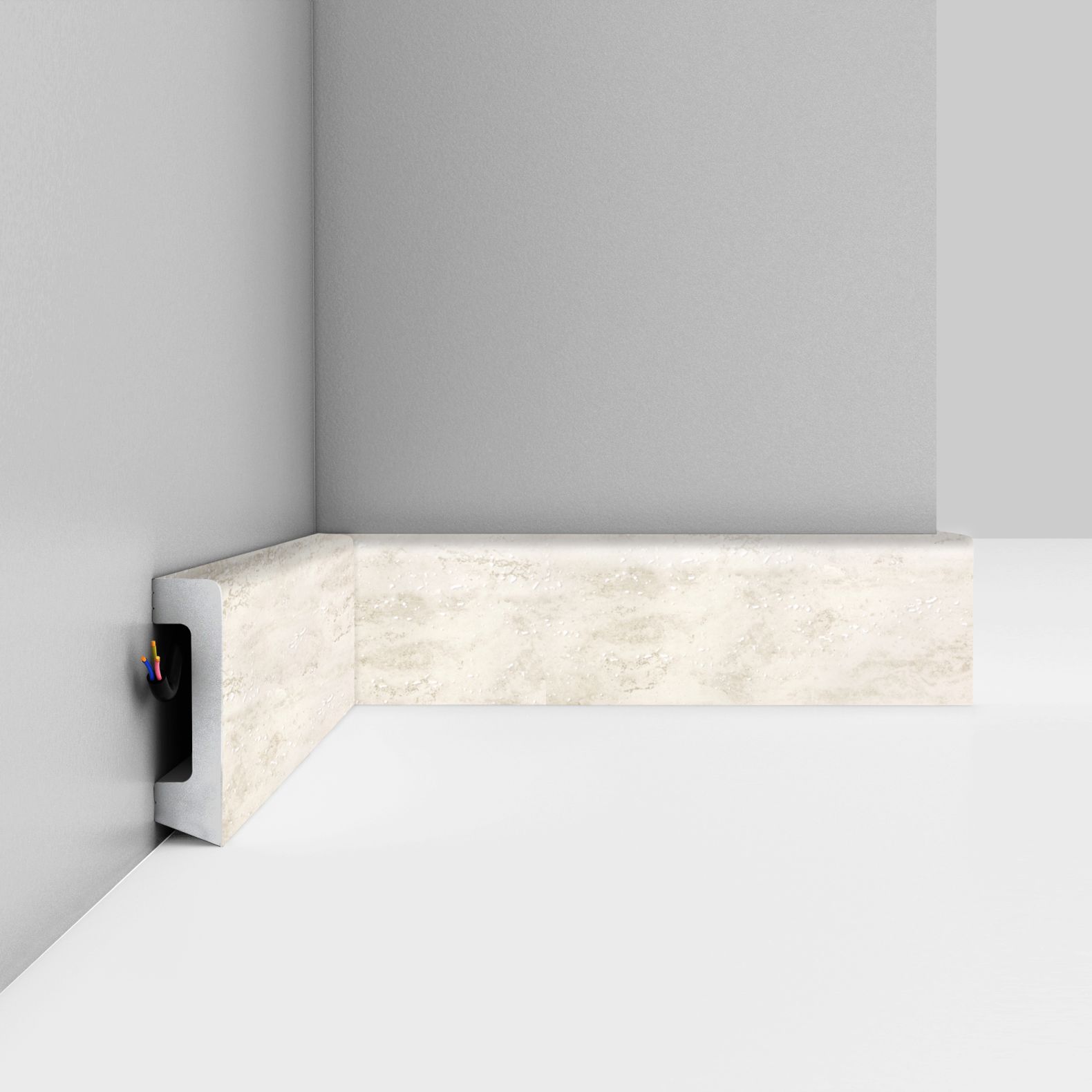 Плинтус напольный Decomaster (Декомастер) 58х16х2400 мм D234-1633ДМ