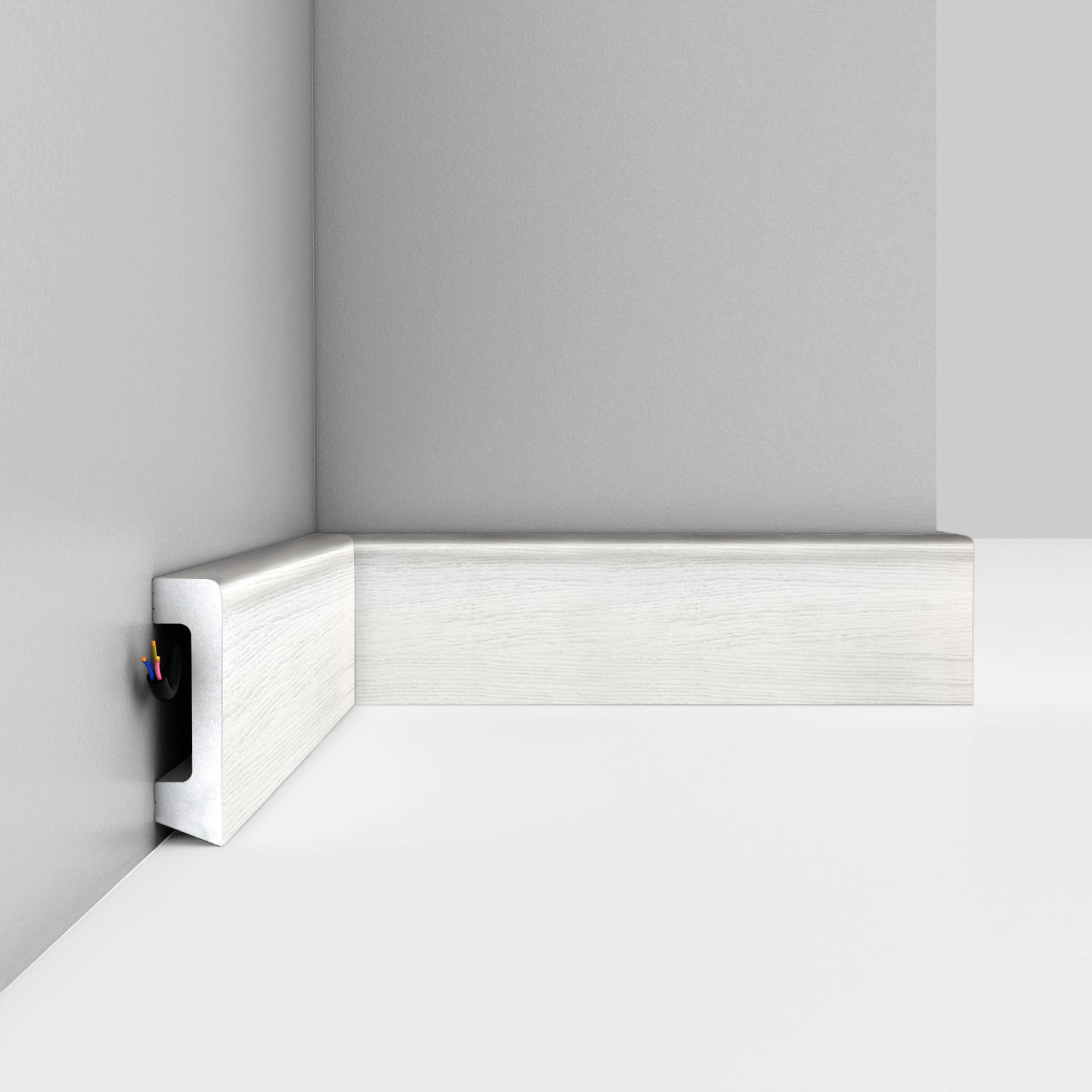 Плинтус напольный Decomaster (Декомастер) 58х16х2400 мм D234-84ДМ