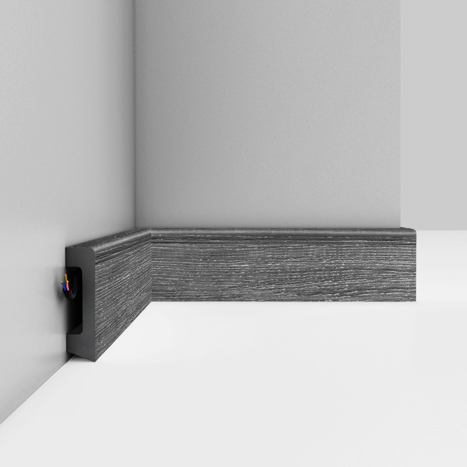 Плинтус напольный Decomaster (Декомастер) 58х16х2400 мм D234-87ДМ