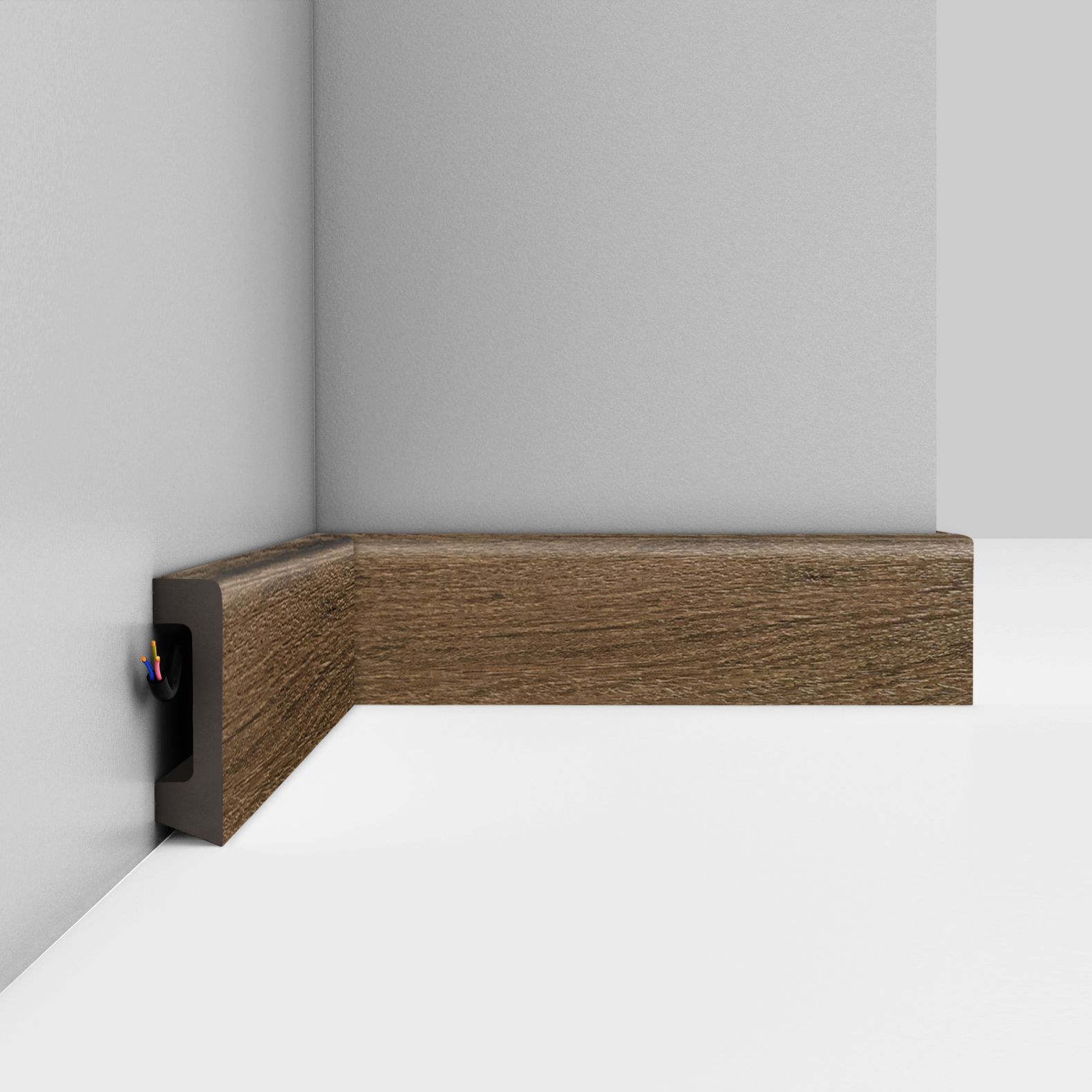 Плинтус напольный Decomaster (Декомастер) 58х16х2400 мм D234-88ДМ