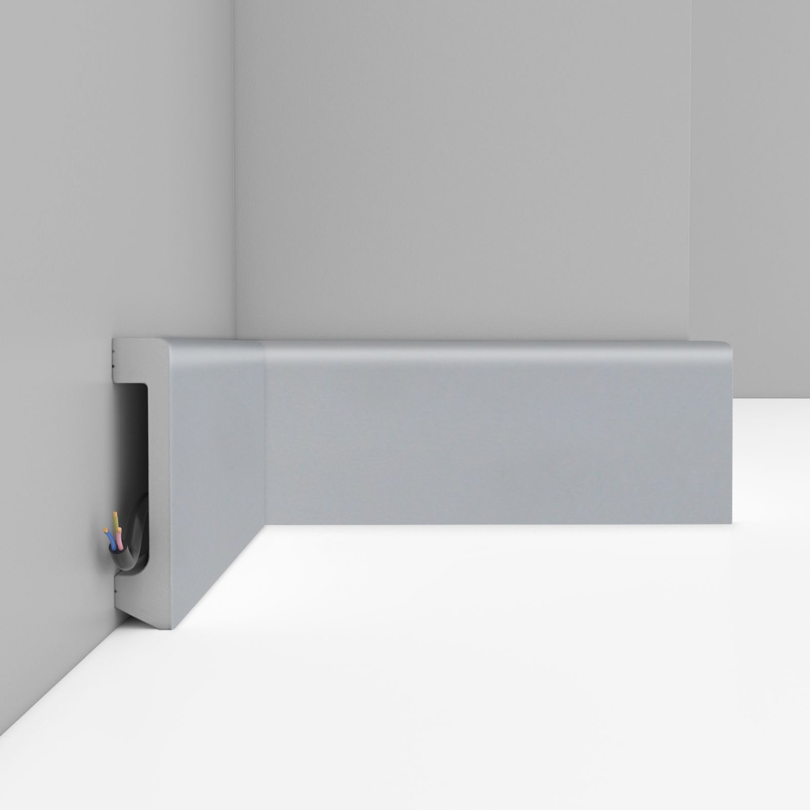 Плинтус напольный Decomaster (Декомастер) 80х17х2400 мм D235-118