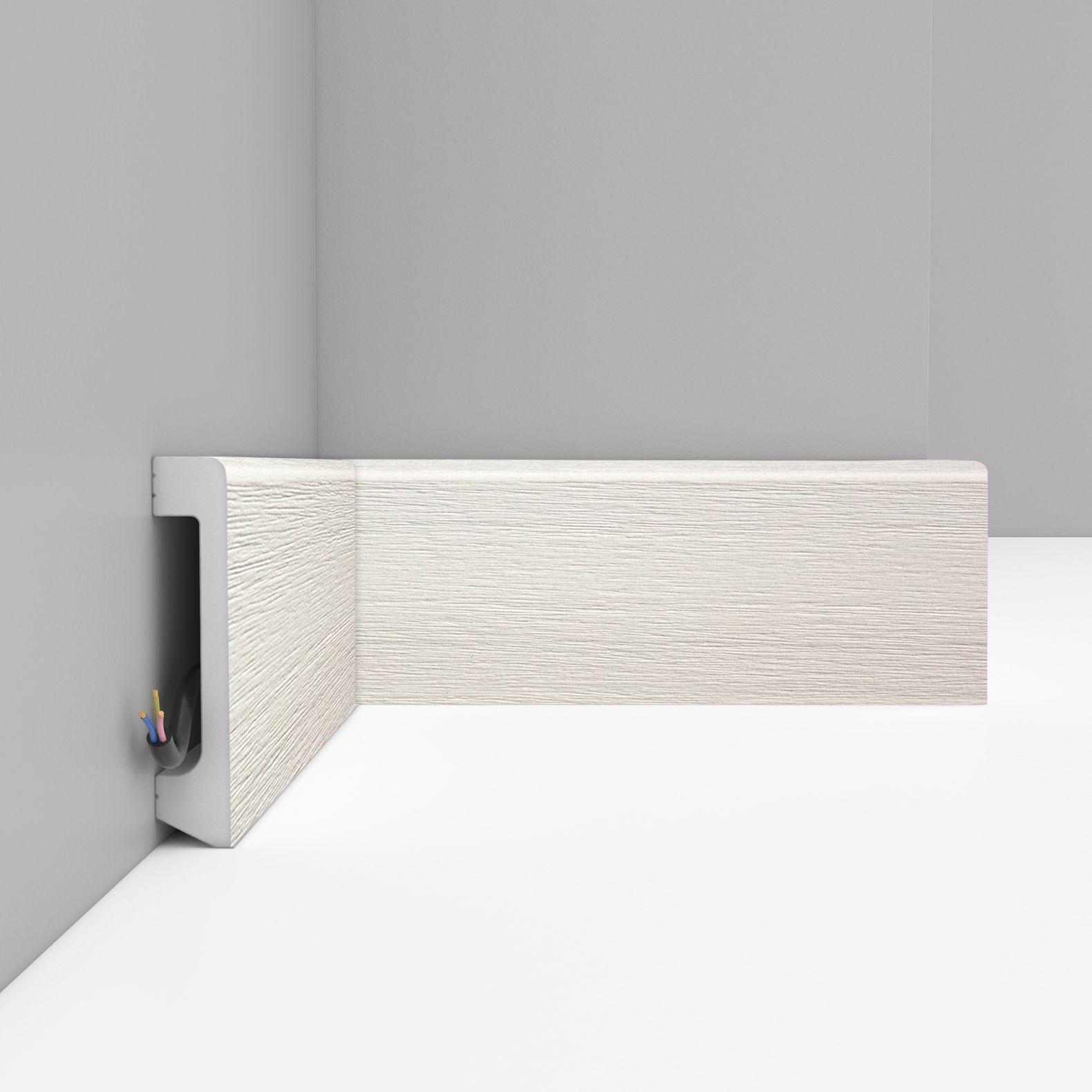 Плинтус напольный Decomaster (Декомастер) 80х17х2400 мм D235-16ДМ