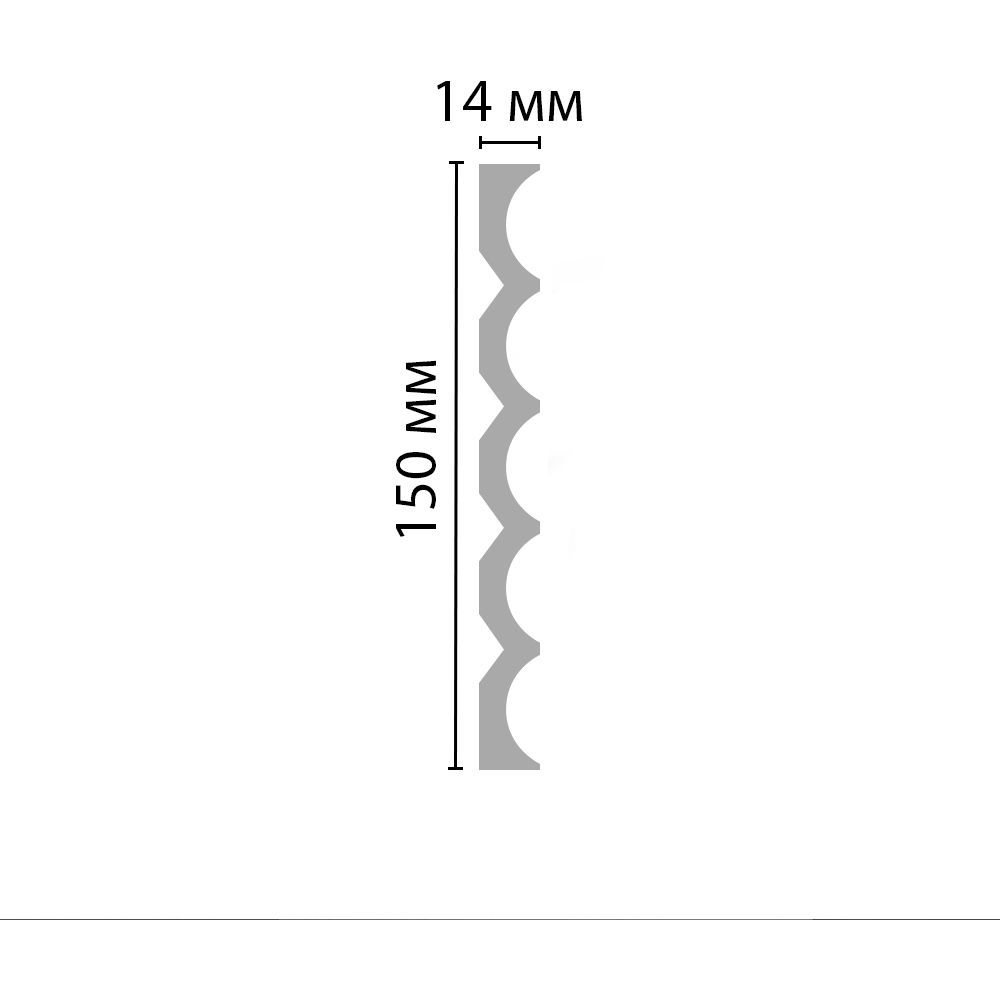 Декоративная панель Decomaster (Декомастер) 150х14х2900 мм D303 ДМ