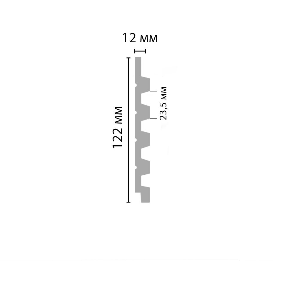 Декоративная панель Decomaster (Декомастер) 122х12х2900 мм D317 ДМ