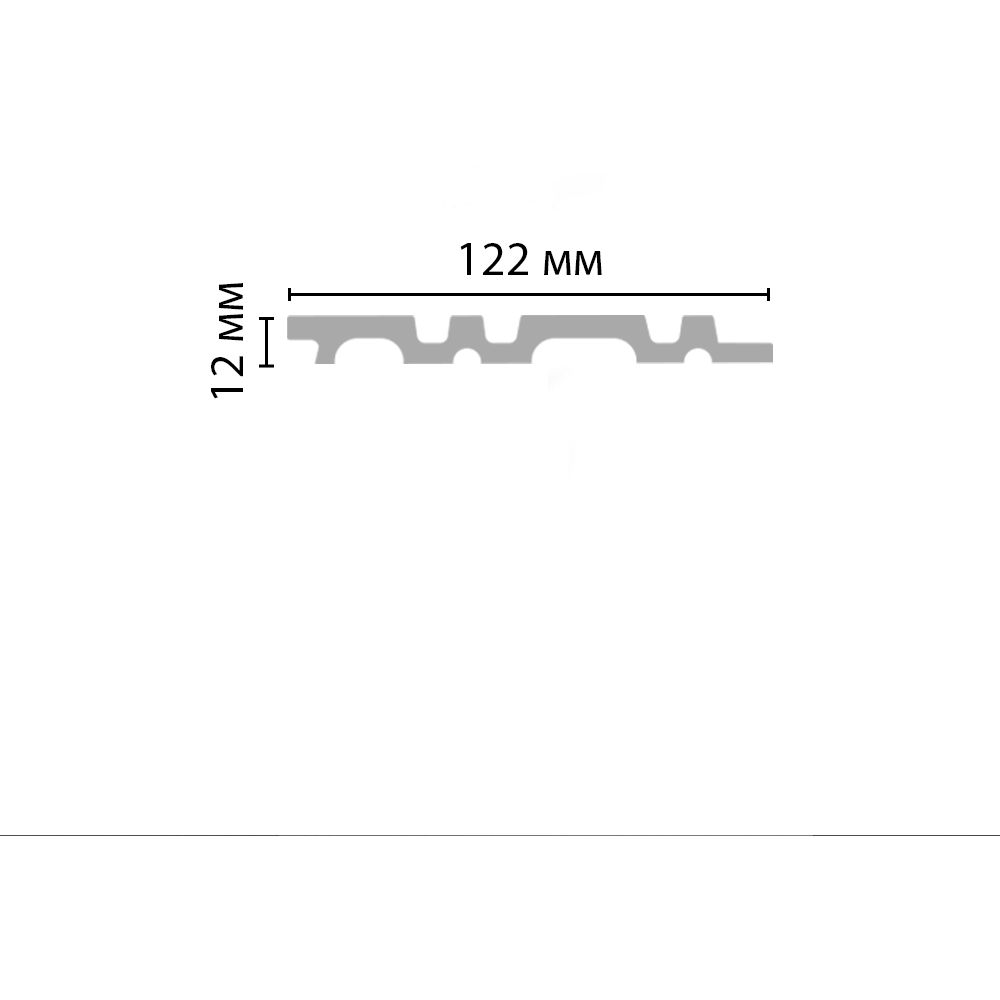 Декоративная панель Decomaster (Декомастер) 122х12х2900 мм D318 ДМ