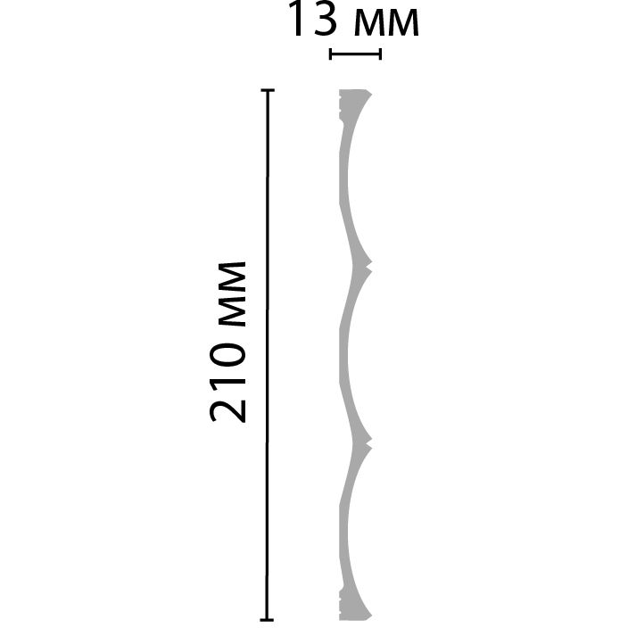 Декоративная панель Decomaster (Декомастер) 210х13х2900 мм D326 ДМ