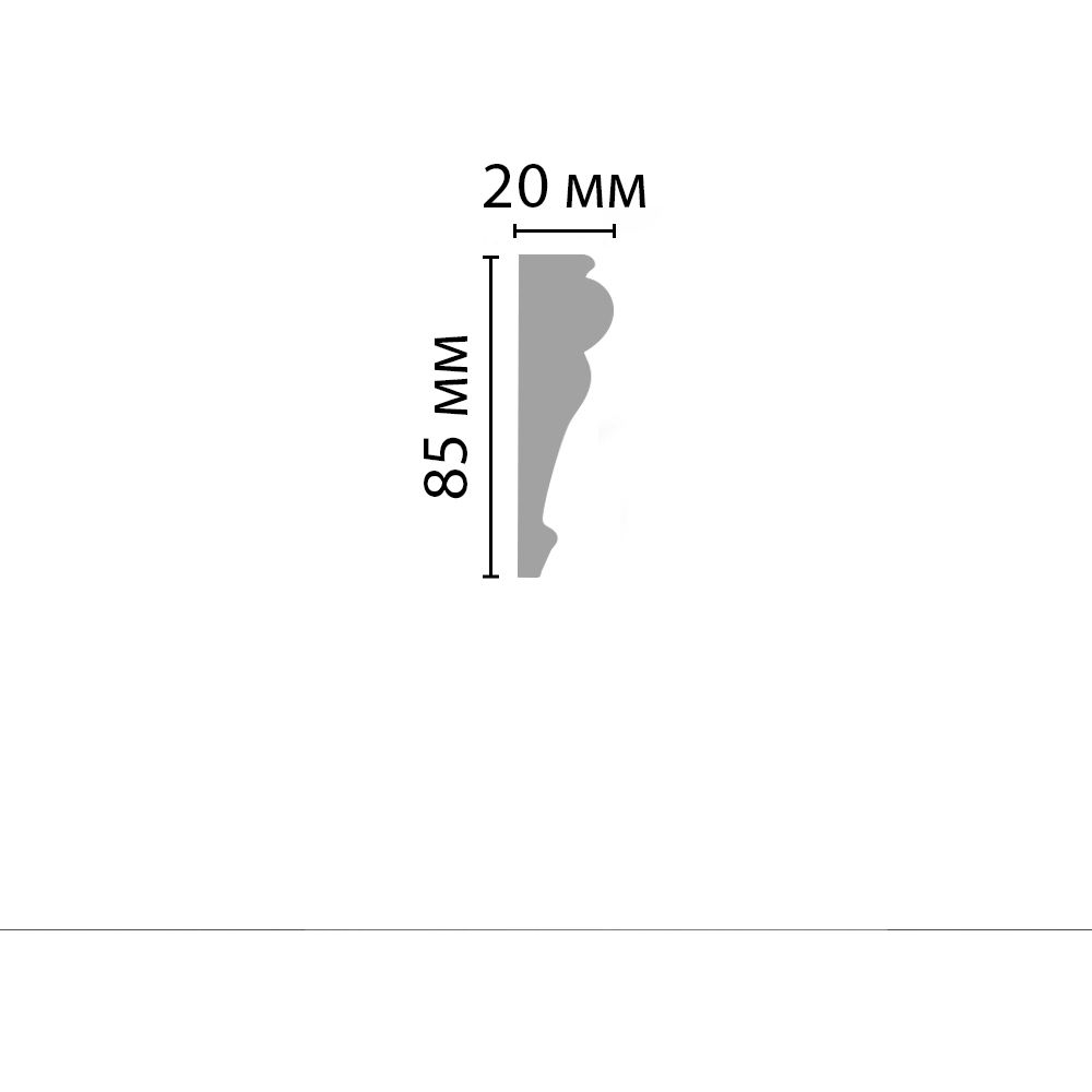 Молдинг c рисунком Decomaster (Декомастер) 85х20х2000 мм D152BДМ