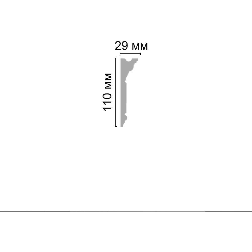 Молдинг c рисунком Decomaster (Декомастер) 110х29х2000 мм D225AДМ
