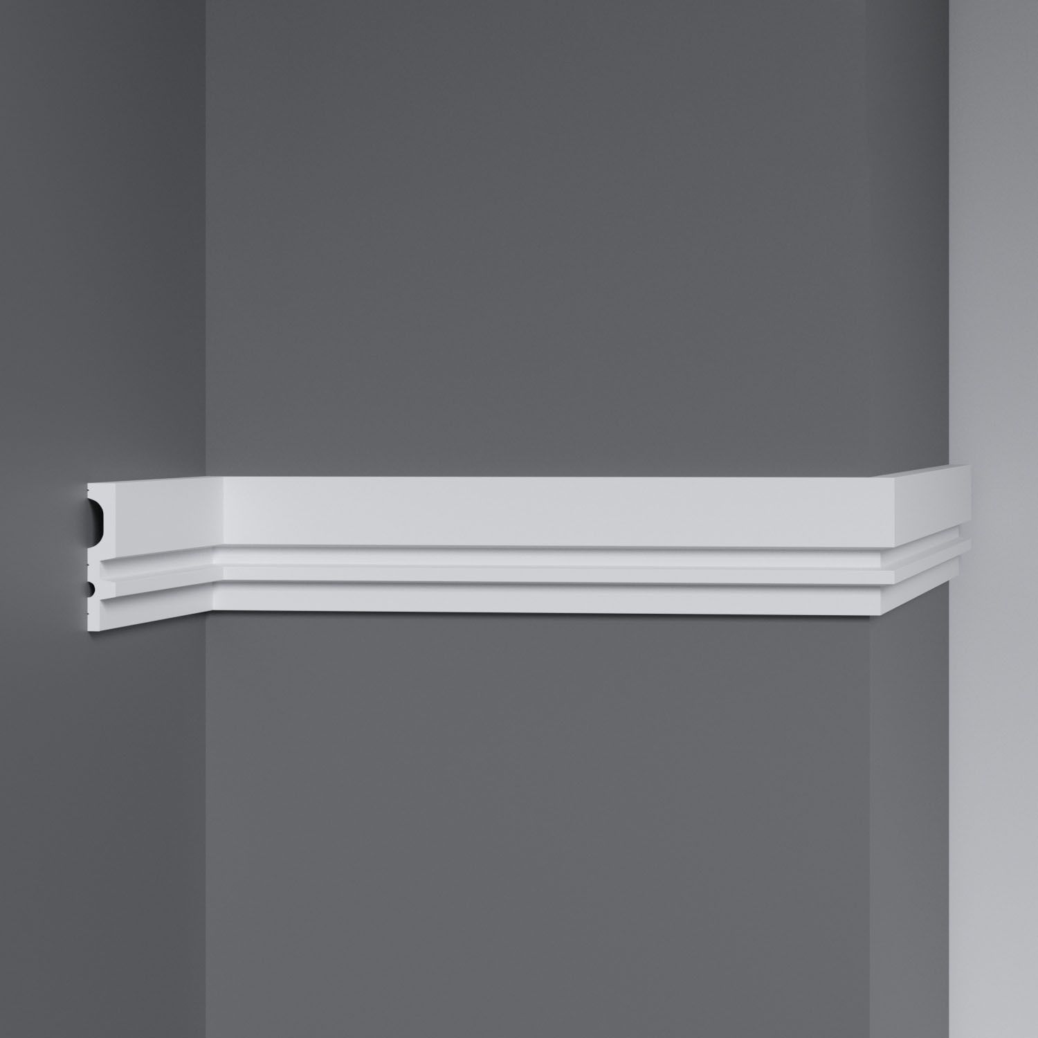 Молдинг Decomaster (Декомастер) 61х12х2900 мм D318-1 ДМ