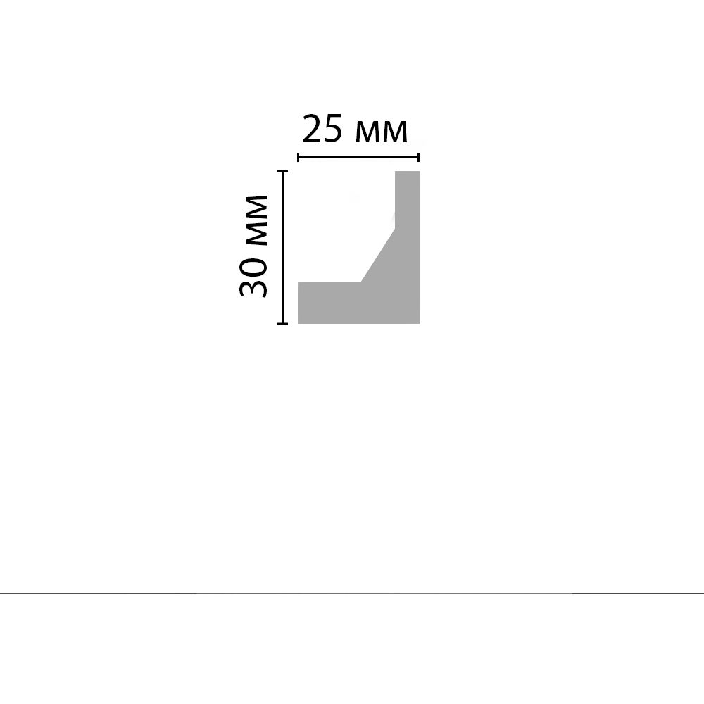 Молдинг Decomaster (Декомастер) 25х30х2000 мм D507 ДМ