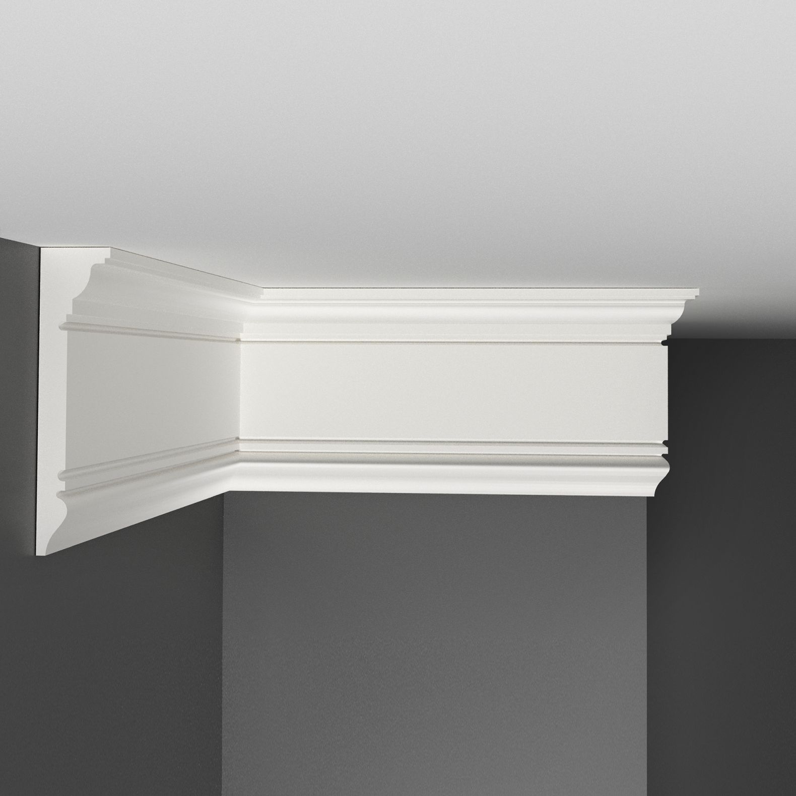 Молдинг гладкий Decomaster (Декомастер) 90х20х2000 мм D226ДМ