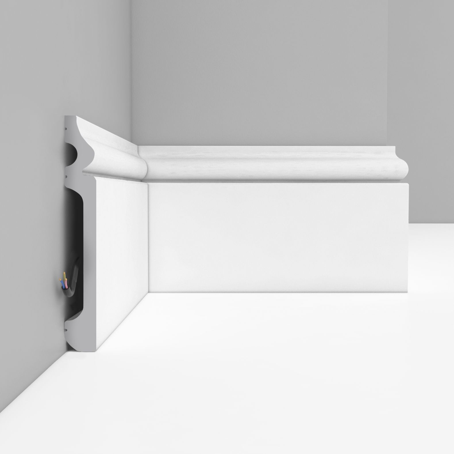 Плинтус напольный Decomaster (Декомастер) 120х15х2000 мм D004ДМ