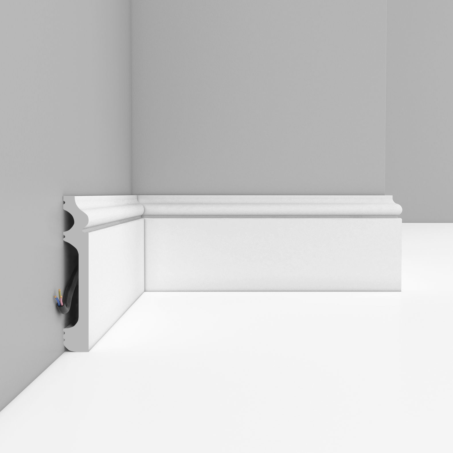 Плинтус напольный Decomaster (Декомастер) 79х13х2000 мм D005 ДМ