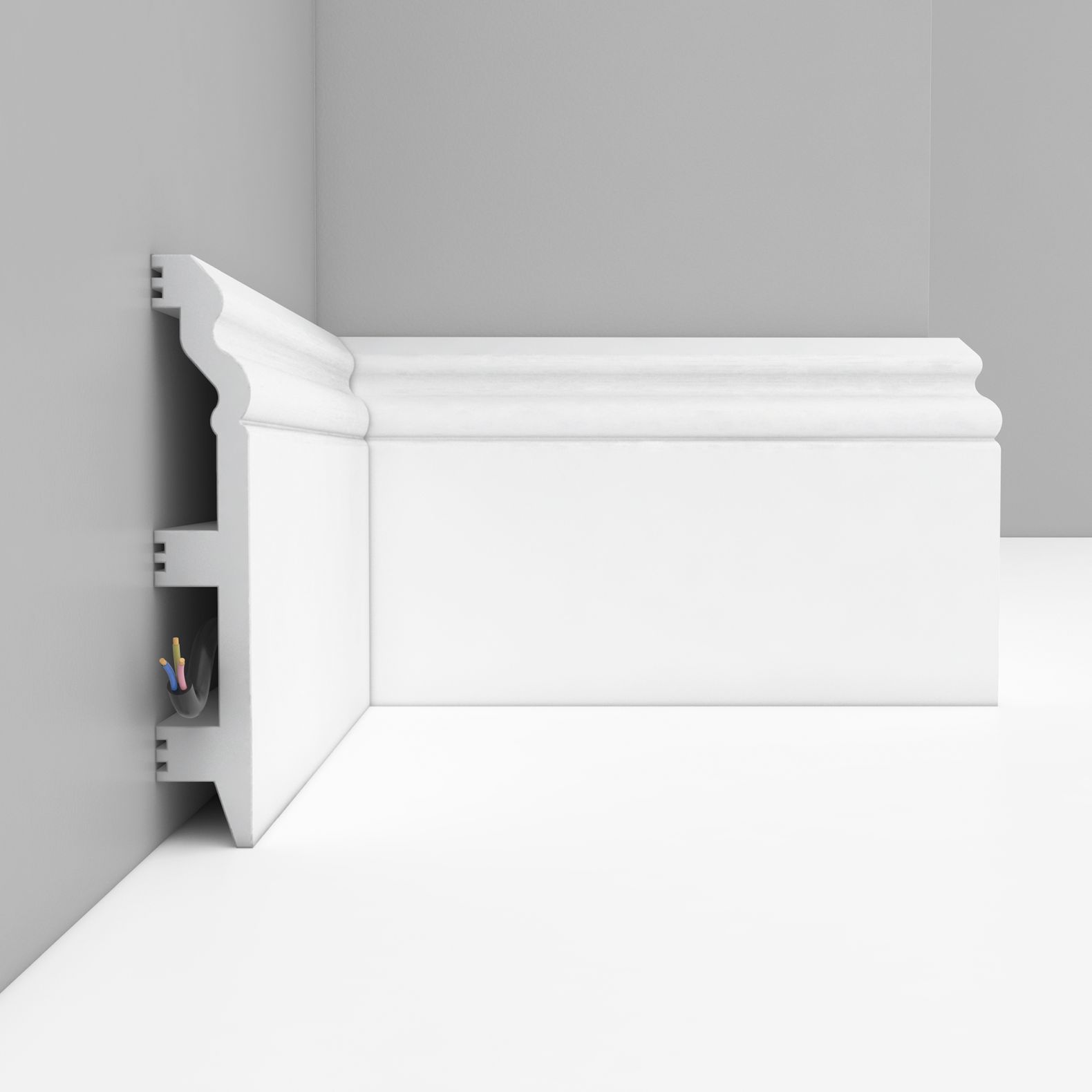 Плинтус напольный Decomaster (Декомастер) 120х23х2000 мм D233ДМ