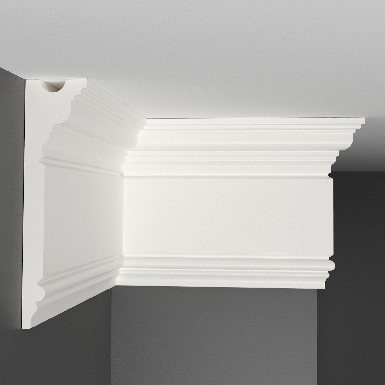 Плинтус потолочный Decomaster (Декомастер) 150х38х2000 мм D214ДМ