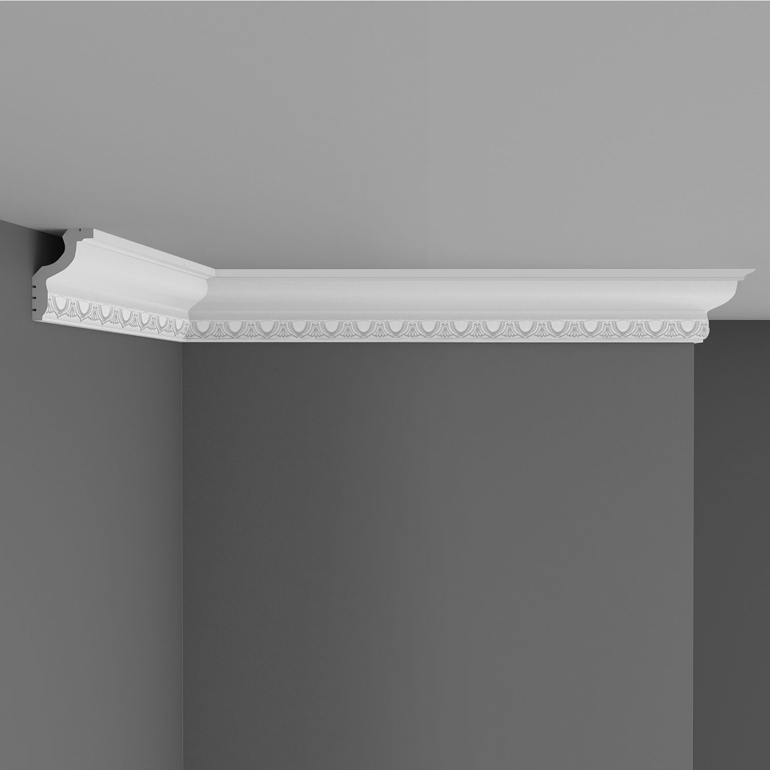 Плинтус потолочный c рисунком Decomaster (Декомастер) 45х30х2000 мм D148AДМ