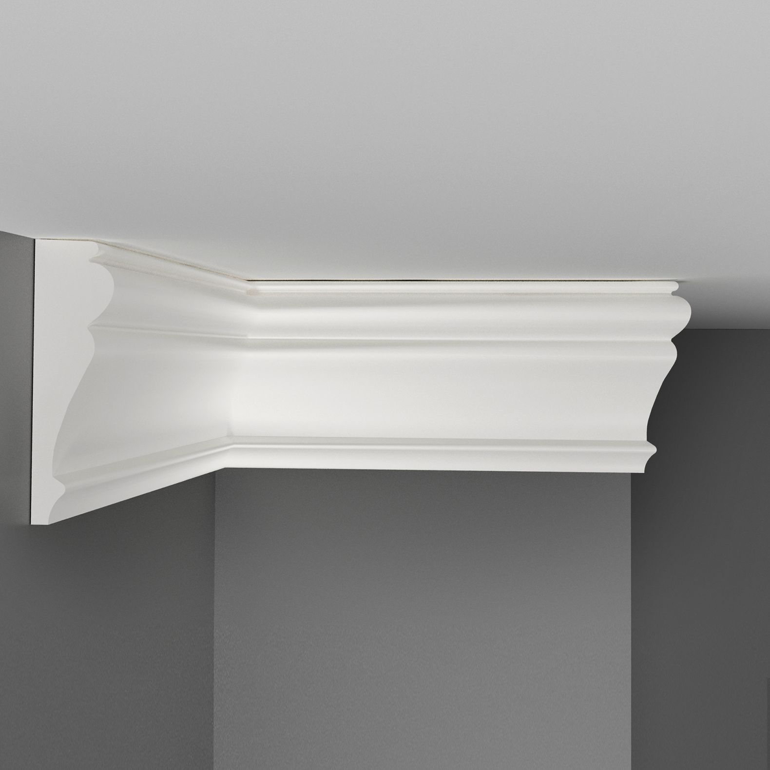 Плинтус потолочный Decomaster (Декомастер) 85х25х2000 мм D152ДМ