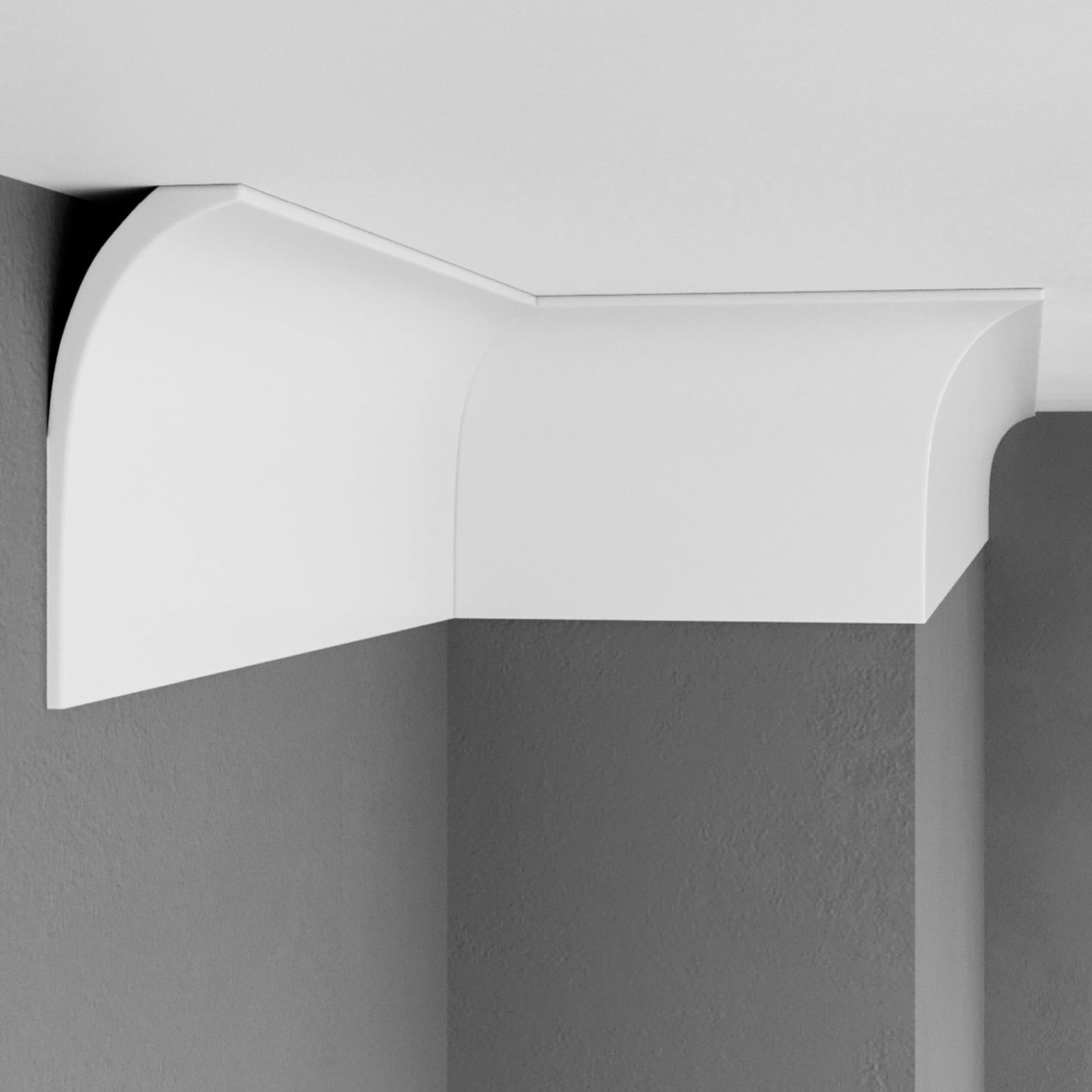 Плинтус потолочный Decomaster (Декомастер) 155х61х2000 мм D313ДМ