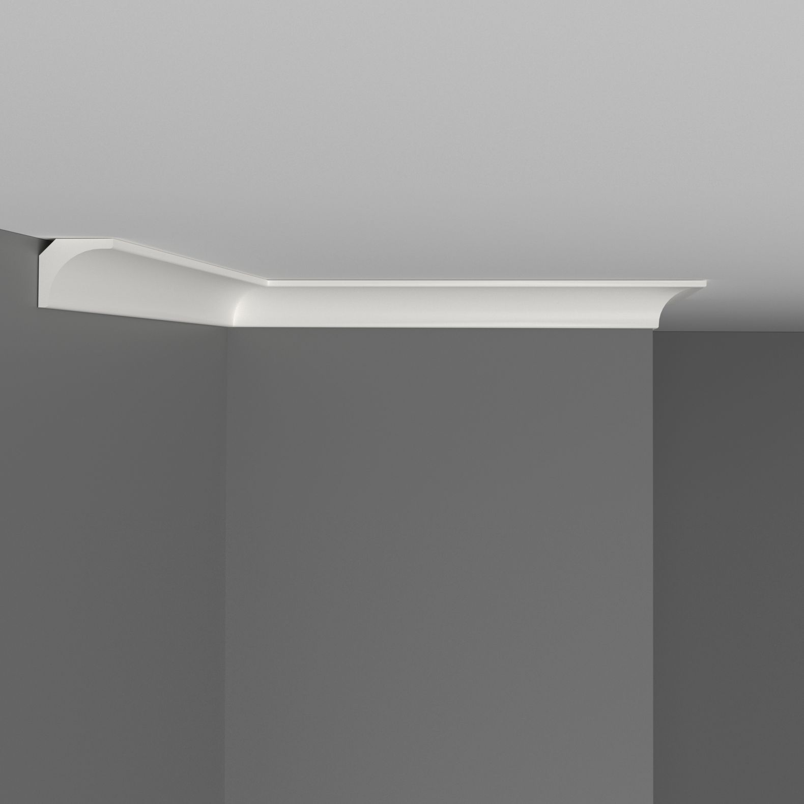 Плинтус потолочный гладкий Decomaster (Декомастер) 20х20х2000 мм D133ДМ