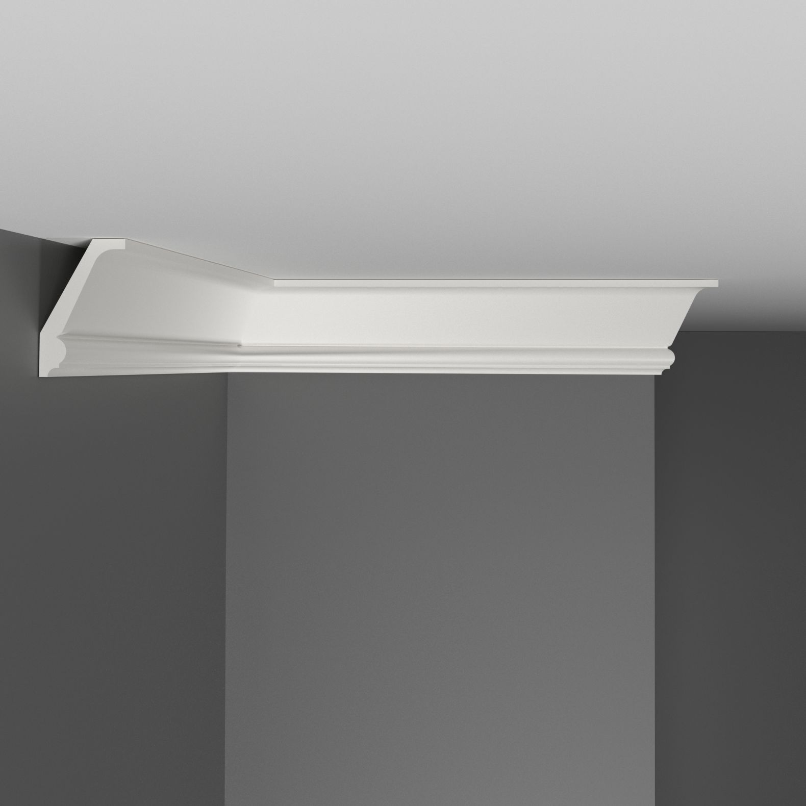 Плинтус потолочный гладкий Decomaster (Декомастер) 40х25х2000 мм D151ДМ