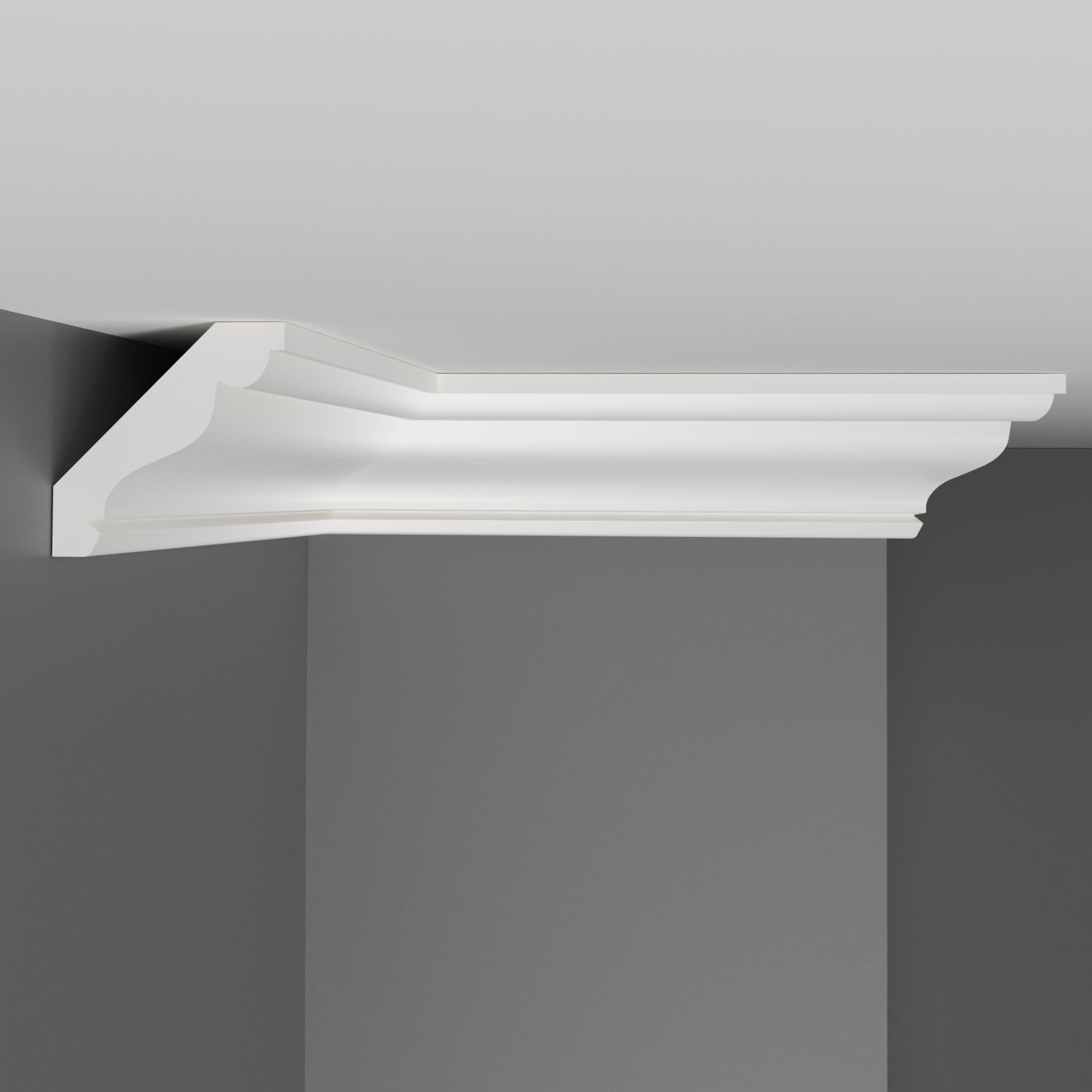 Плинтус потолочный гладкий Decomaster (Декомастер) 50х50х2000 мм D155ДМ