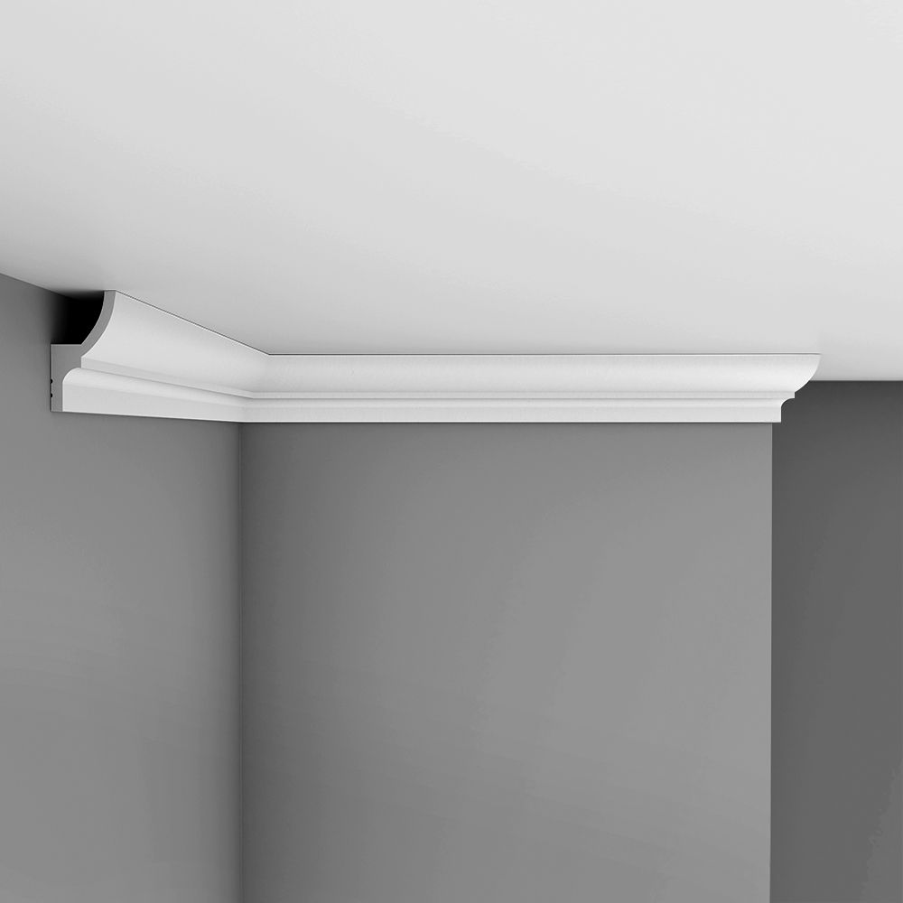 Плинтус потолочный под подсветку Decomaster (Декомастер) 73х40х2000 мм D501 ДМ