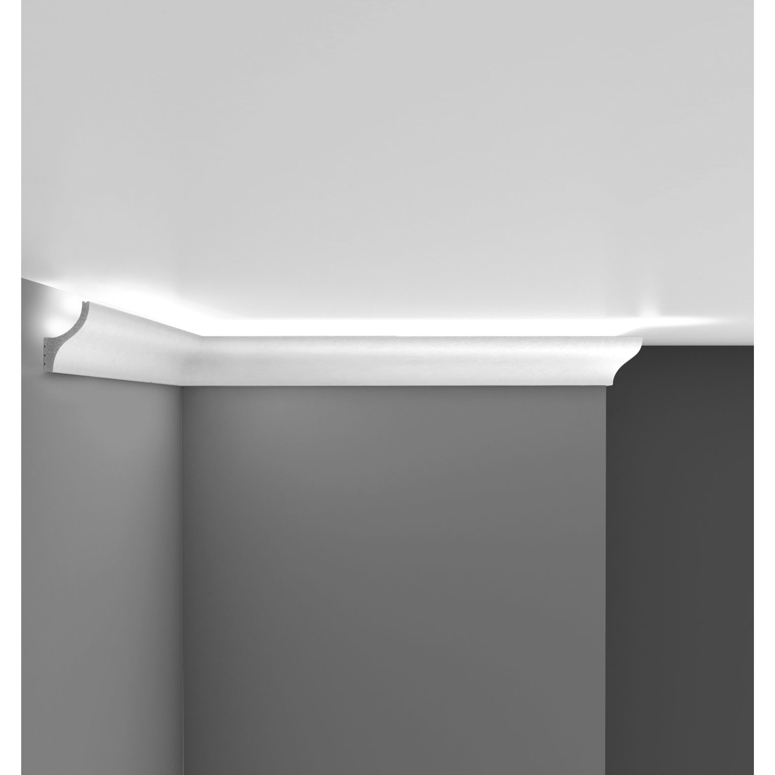 Плинтус потолочный под подсветку Decomaster (Декомастер) 50х32х2000 мм D506 ДМ