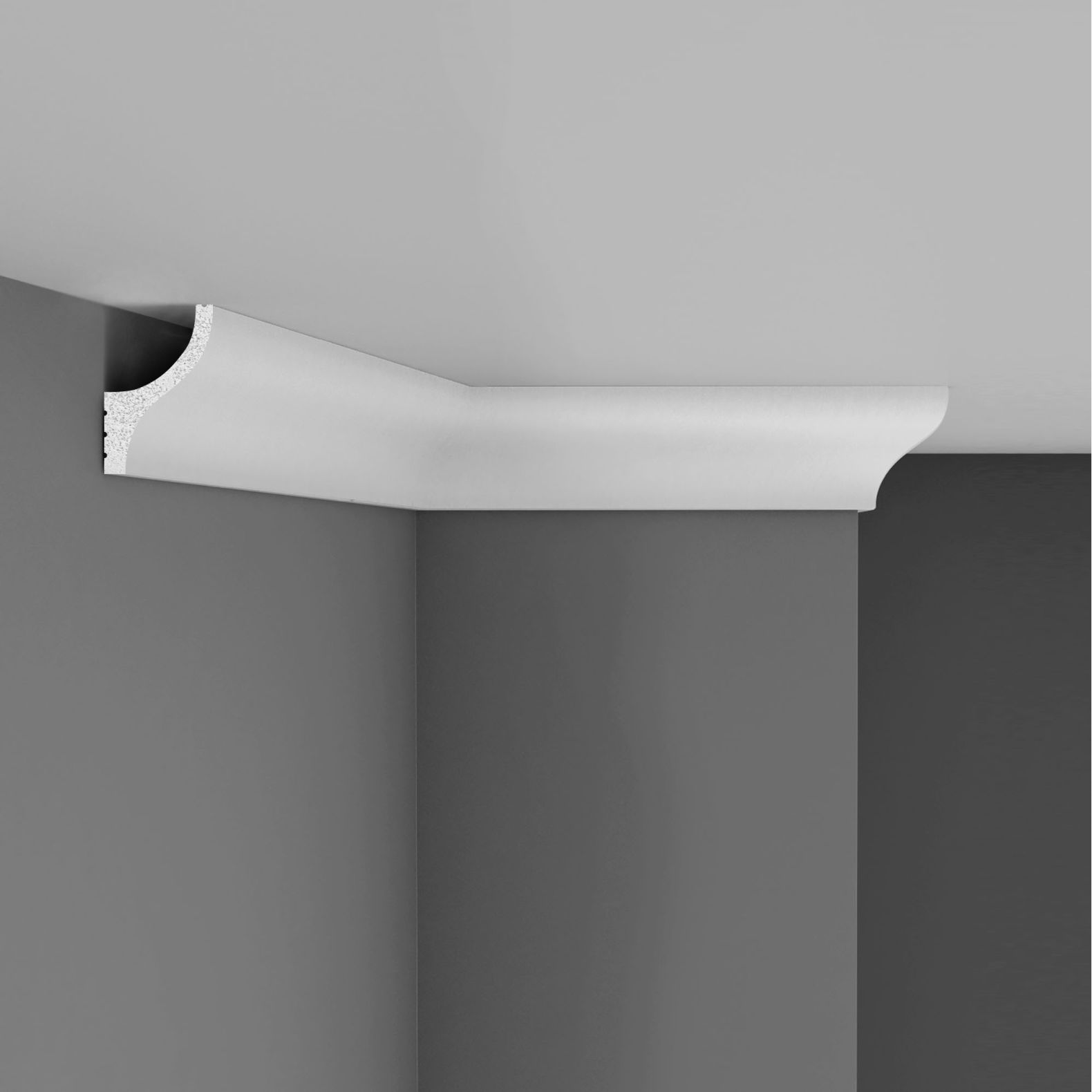 Плинтус потолочный под подсветку Decomaster (Декомастер) 50х32х2000 мм D506 ДМ