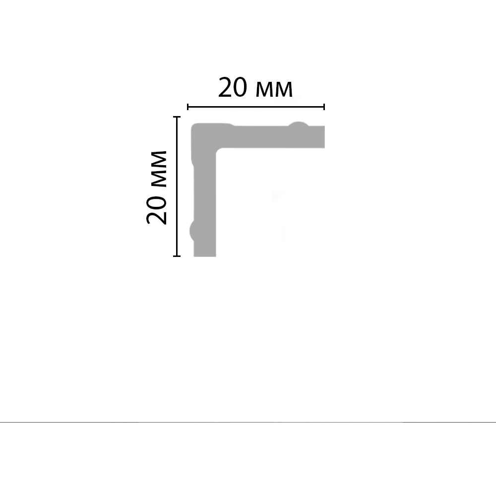 Угол Decomaster (Декомастер) 22х22х2000 мм D116МДМ