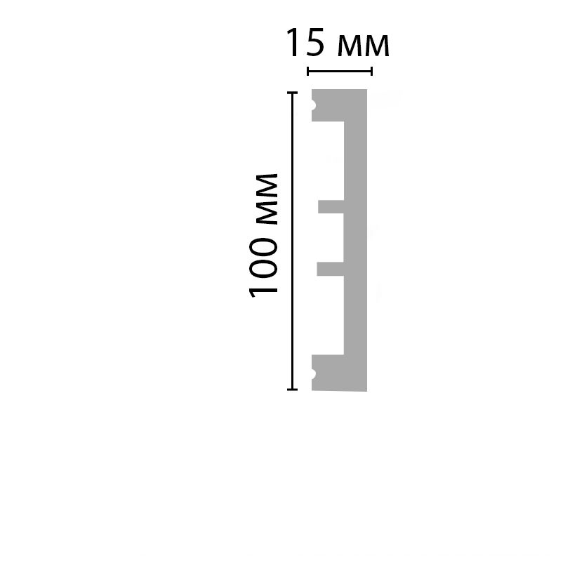 Молдинг Decomaster (Декомастер) 100х15х2900 мм D163-115 ДМ