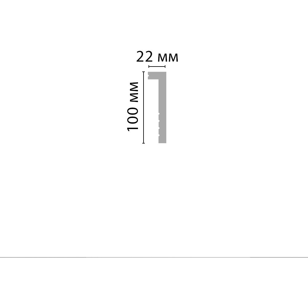 Плинтус напольный Decomaster (Декомастер) 100х22х2000 мм D171-115 ДМ