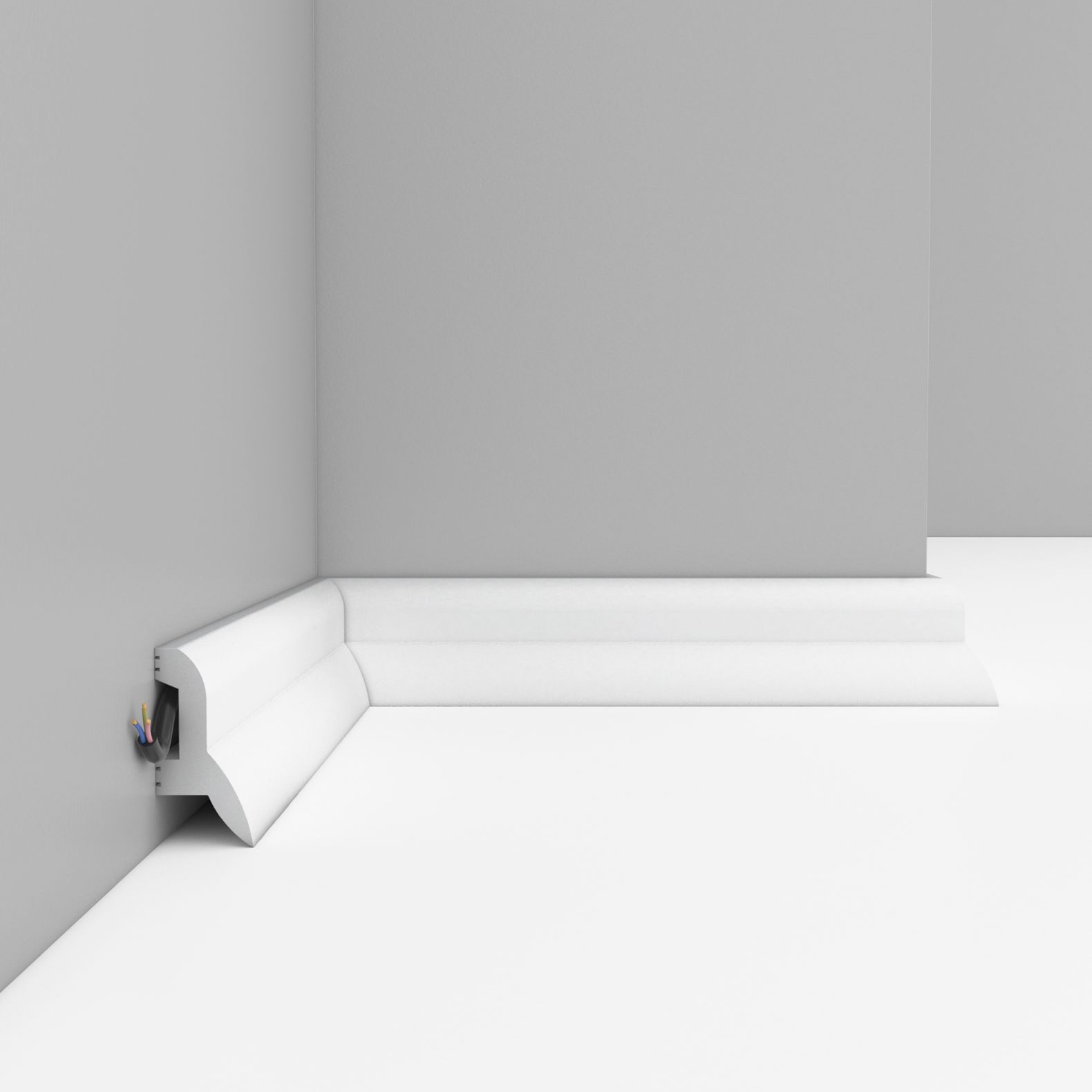 Плинтус напольный Decomaster (Декомастер) 42х21х2000 мм D230-115 ДМ