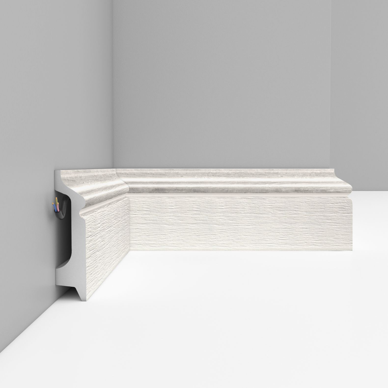 Плинтус напольный Decomaster (Декомастер) 78х21х2400 мм D122-16ДМ