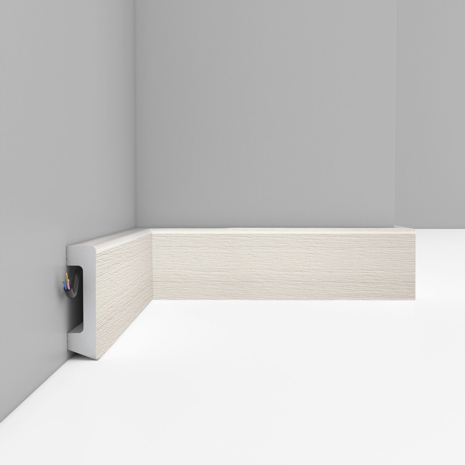 Плинтус напольный Decomaster (Декомастер) 58х16х2400 мм D234-16ДМ