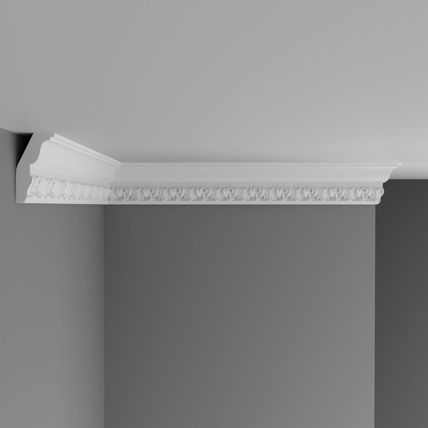 Плинтус потолочный с рисунком Decomaster (Декомастер) 80х35х2400 мм DT-33