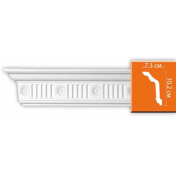 Плинтус потолочный с рисунком Decomaster (Декомастер) 110х63х2400 мм DT-88152