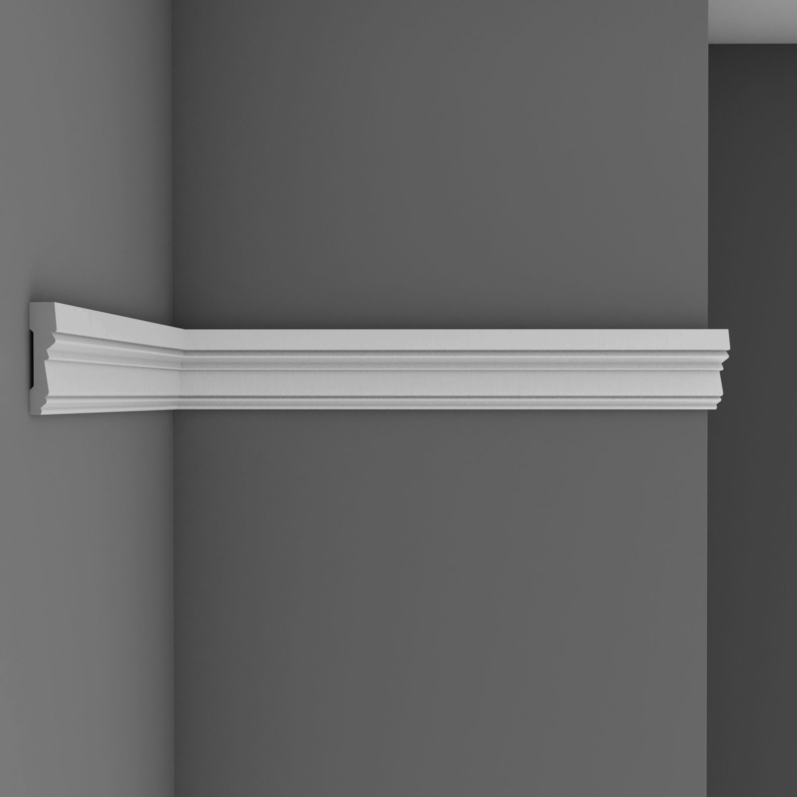 Молдинг гладкий Decomaster (Декомастер) 78х20х2400 мм 97201