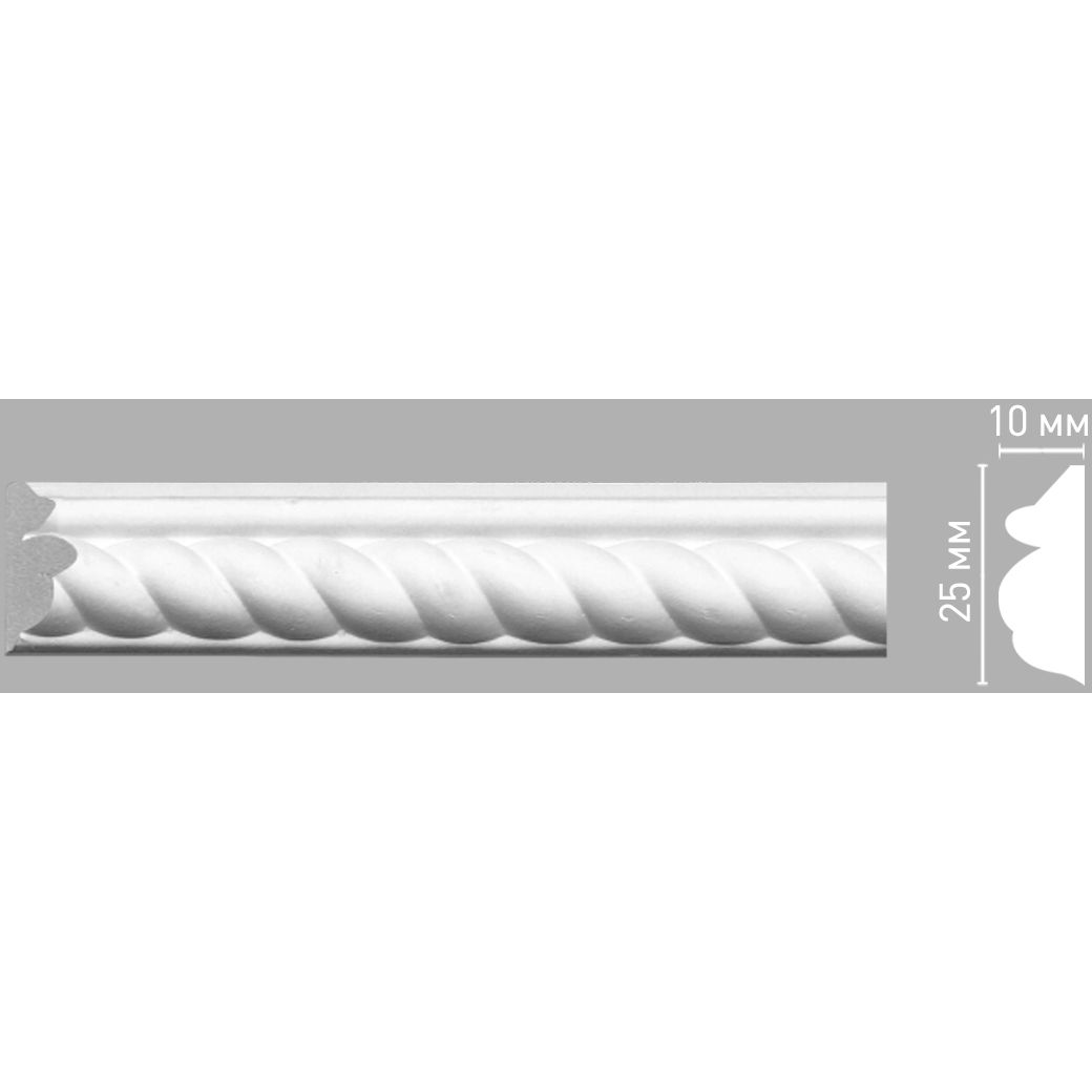 Молдинг с рисунком Decomaster (Декомастер) 25х10х2400 мм 98030