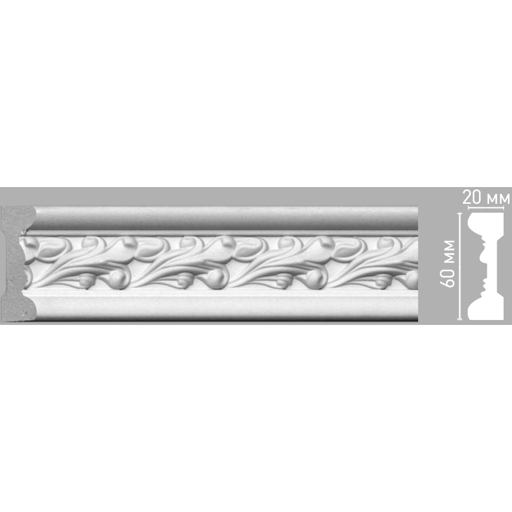 Молдинг с рисунком Decomaster (Декомастер) 60х20х2400 мм 98085/75